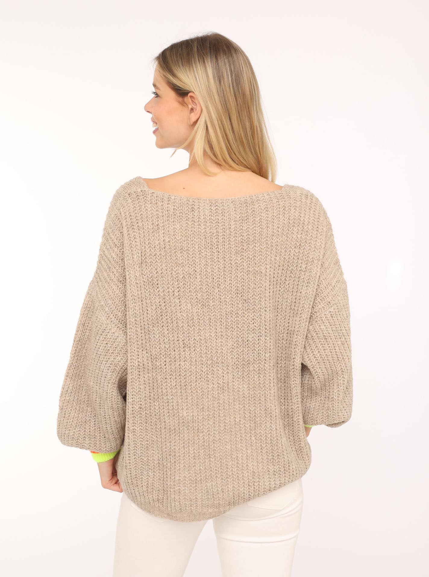 Zwillingsherz Strickpullover »"Smile"«, mit fröhlichem Aufdruck, One Size