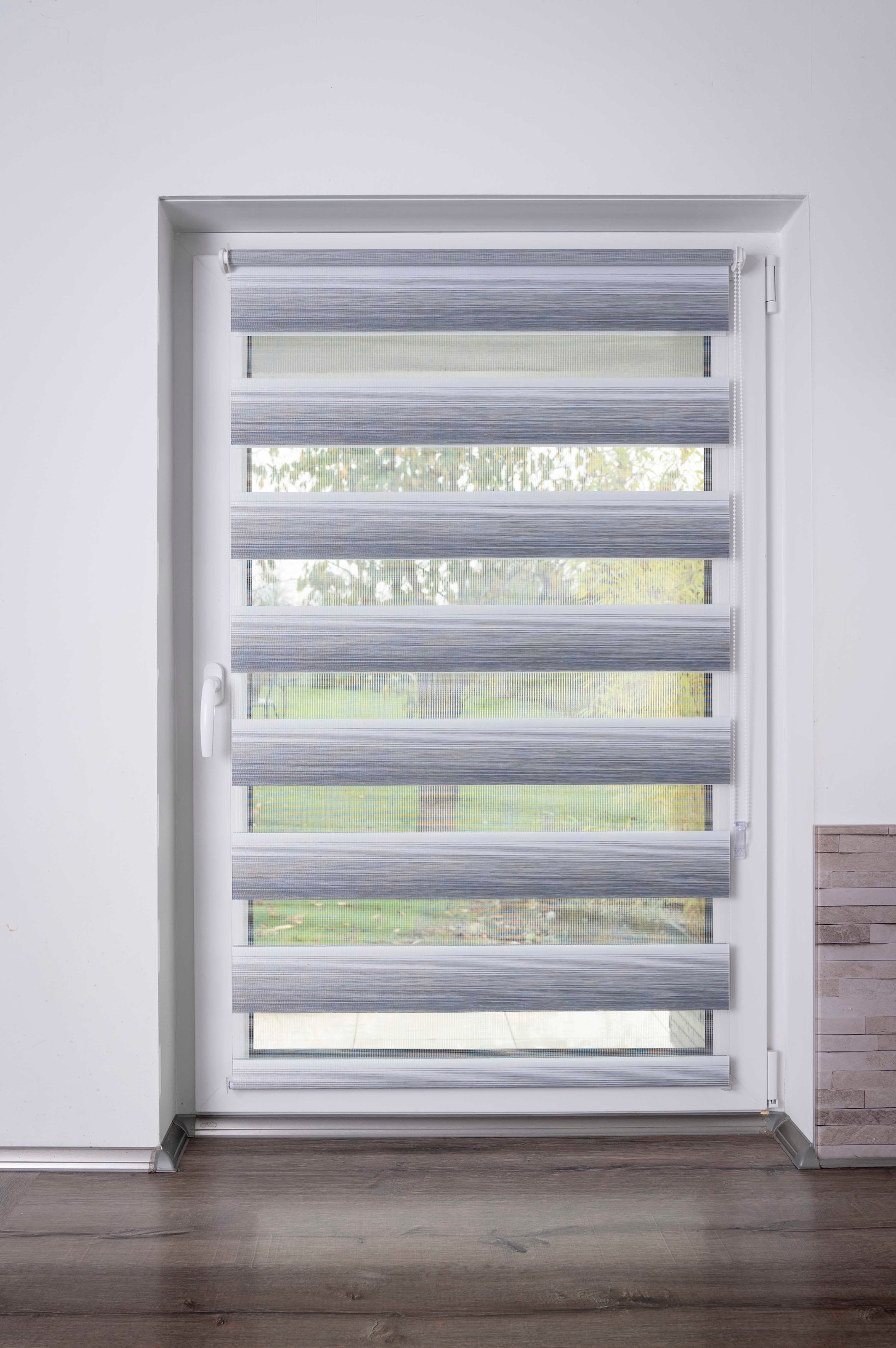 K-HOME Doppelrollo »mit schönen Farbverlauf« Lichtschutz ohne Bohren freihängend
