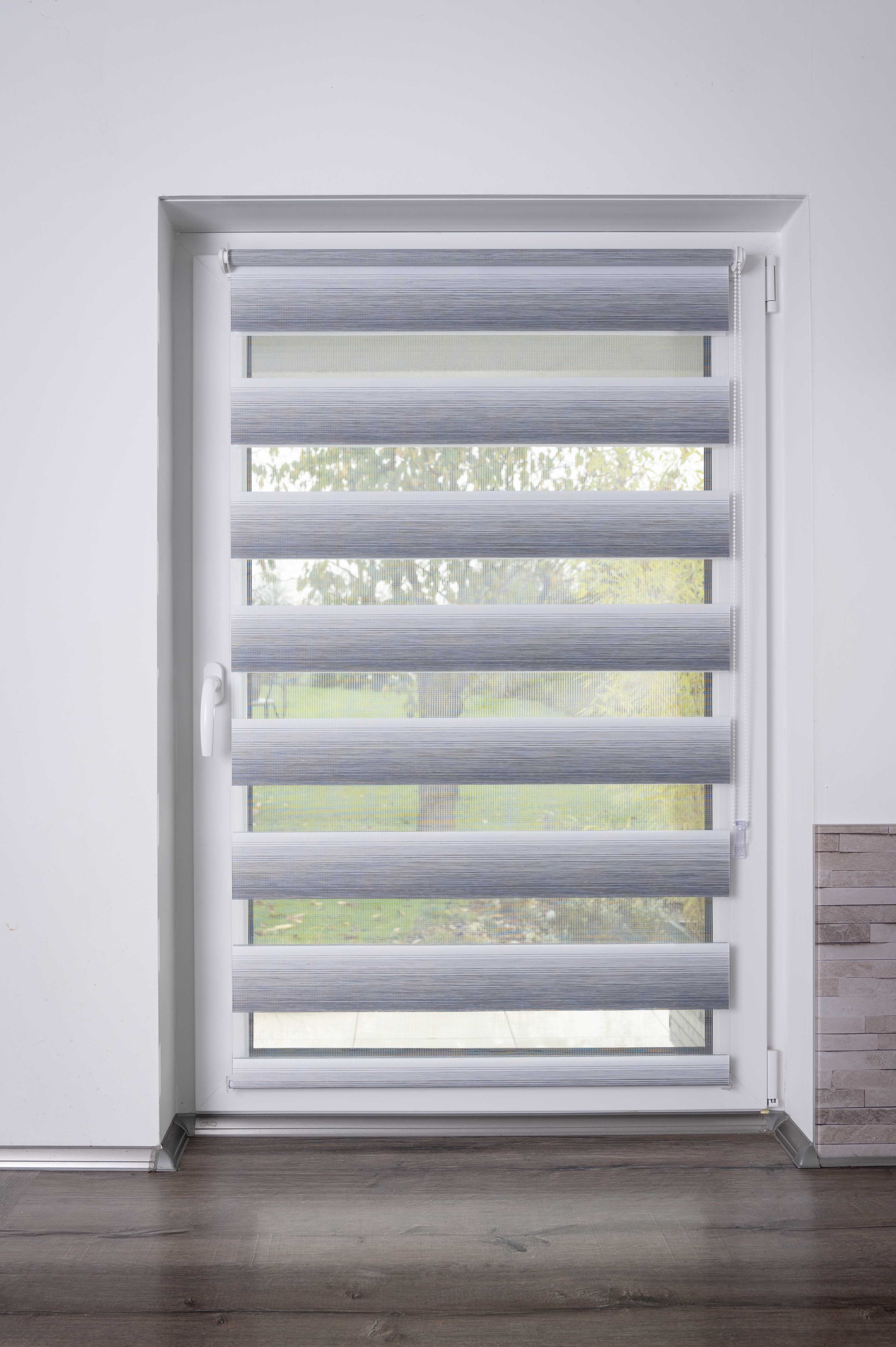 K-HOME Doppelrollo "mit schönen Farbverlauf" Lichtschutz ohne Bohren freihängend
