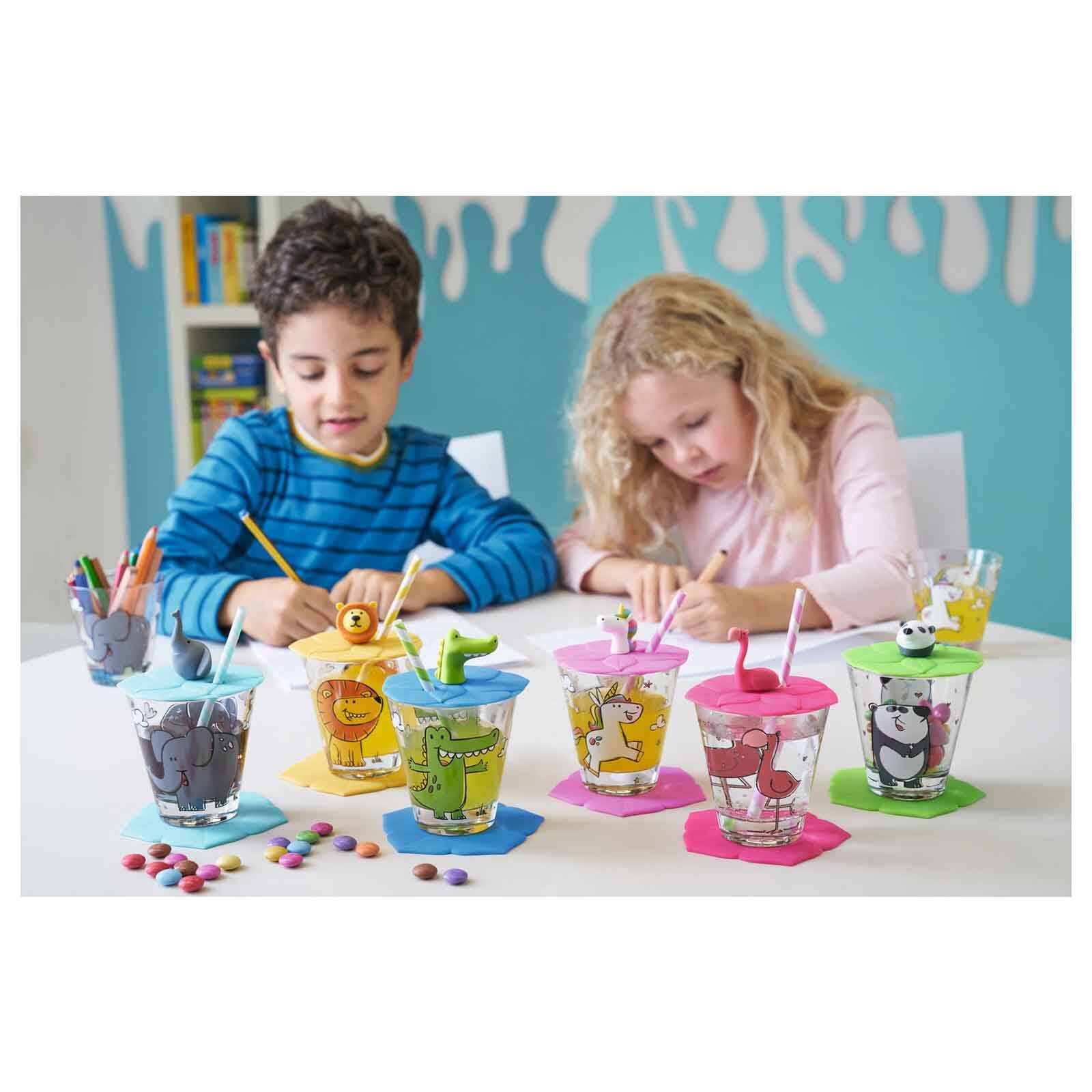 LEONARDO Kinderbecher »Kinderbecher Bambini 215 ml 3er Set bunt«