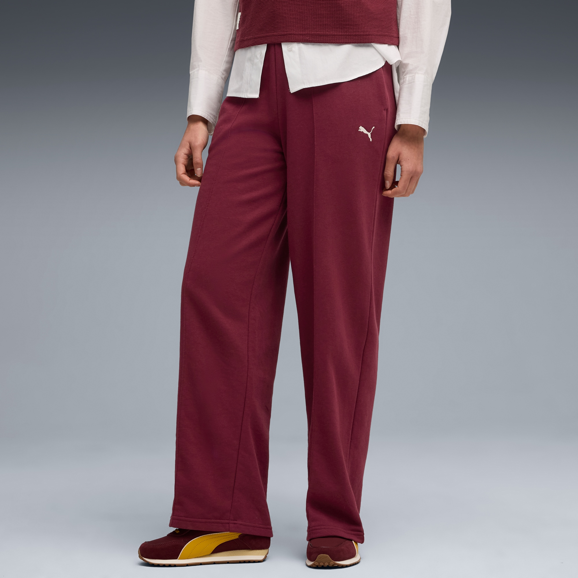 PUMA Trainingshose "CLASS COMFORT PINNACLE HIGH-WAIST STRAIGHT PANTS TR OP" günstig online kaufen