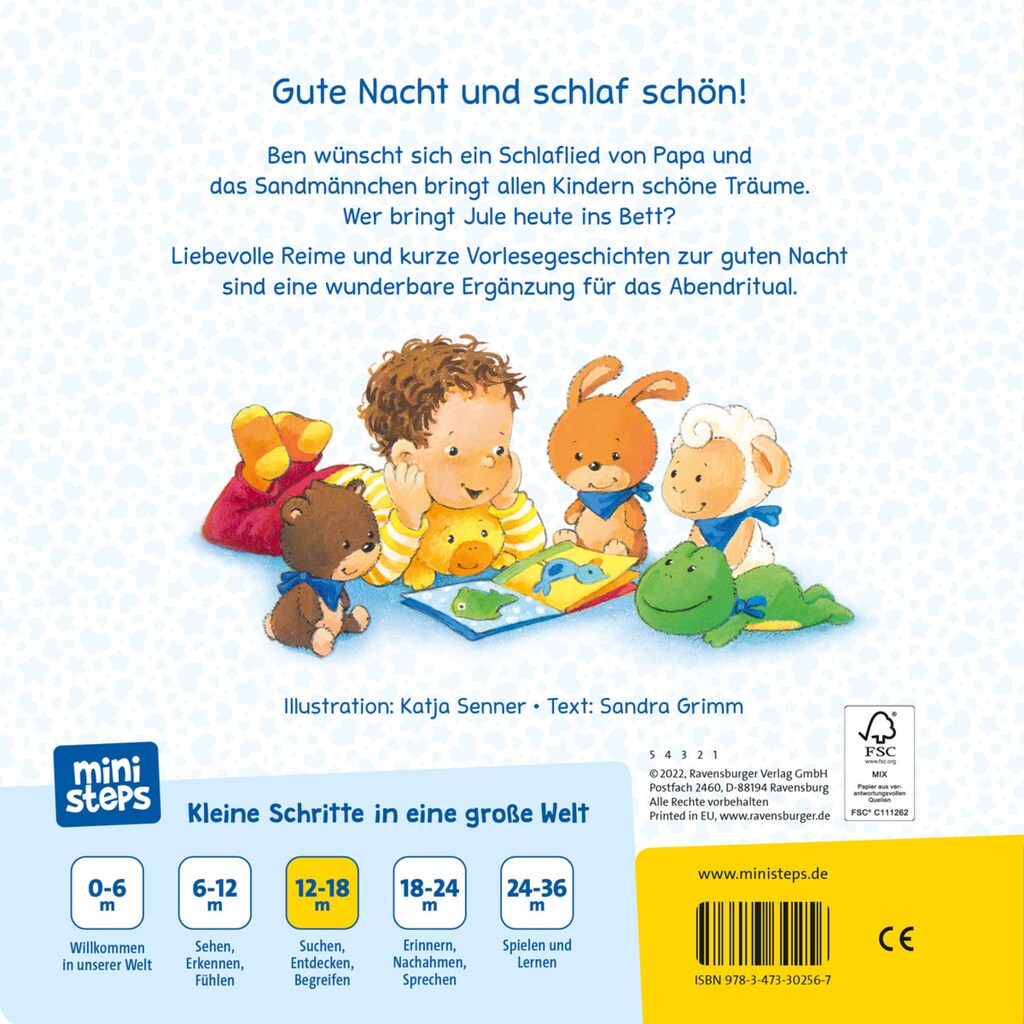 Ravensburger Buch »ministeps®, Mein erstes großes Gutenacht-Buch«, Made in Europe; FSC® - schützt Wald - weltweit