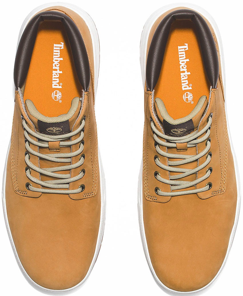 Schnürboots TIMBERLAND "MAPLE GROVEMID LACE UP SNEAKER", Herren, Gr. 43, gelb (wheat), Leder, Schuhe Schnürboots, Winterschuhe, Sneakerboots, Winterboots 3