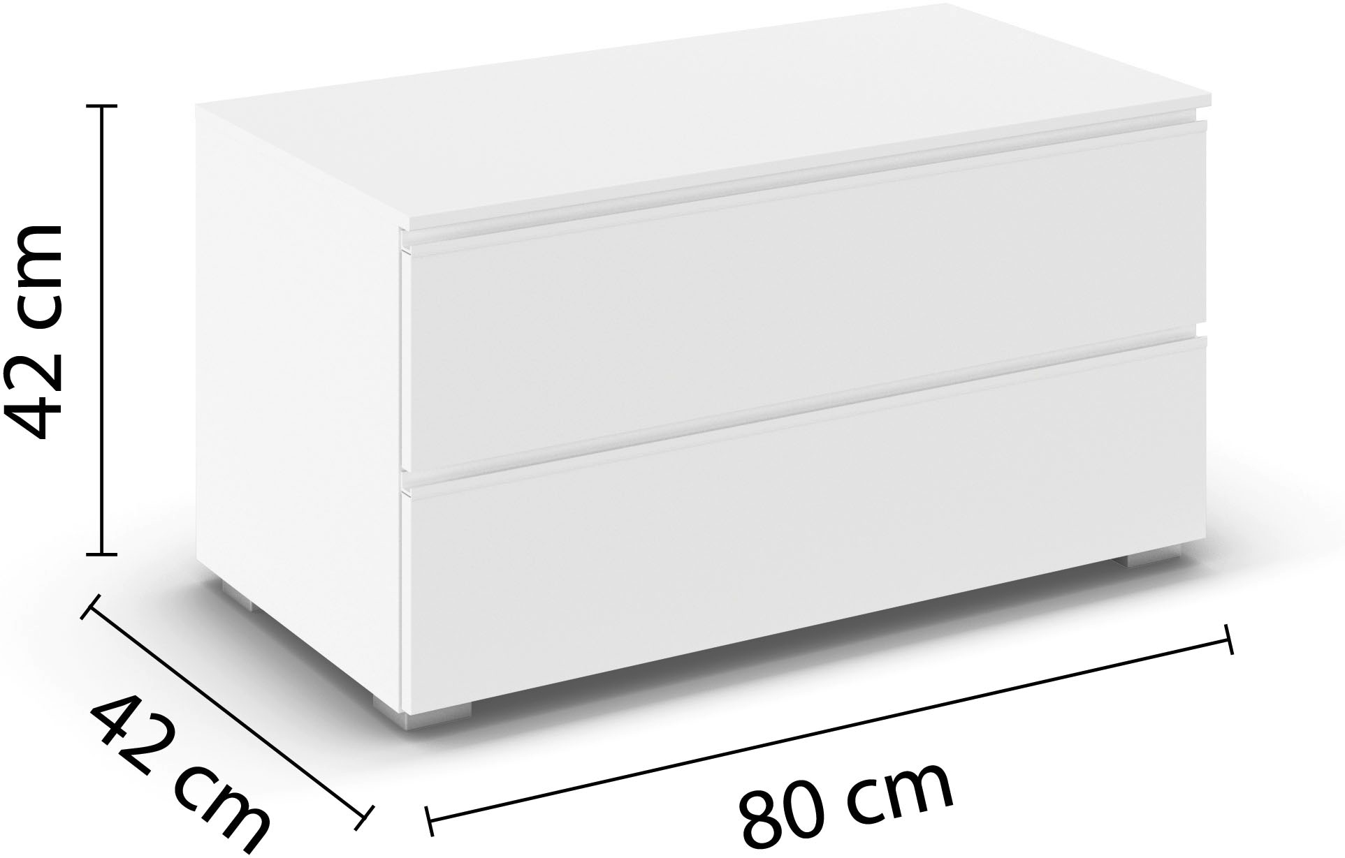 rauch TV-Board »Joel« Breite 80 oder 120 cm,  praktische und geräumige Schubladen MADE IN GERMANY