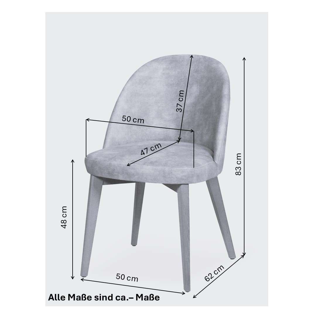 Home affaire 4-Fußstuhl »NUVOLA Stuhl,Armstuhl,Made in Italy,Massivholz,Samt,24 Farbvarianten« () 1 Stk.Esszimmerstuhl,schmutzabweisender Velours mit Wolkeneffekt