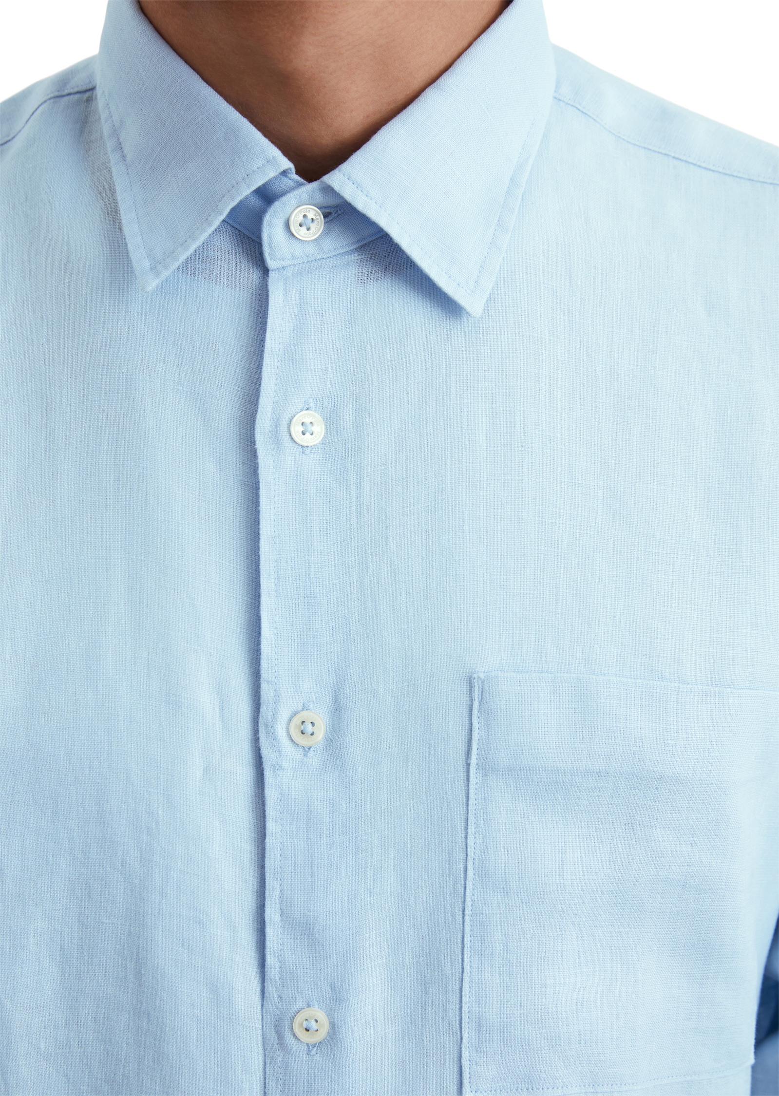 Marc O'Polo Leinenhemd, im klassisch cleanen Look