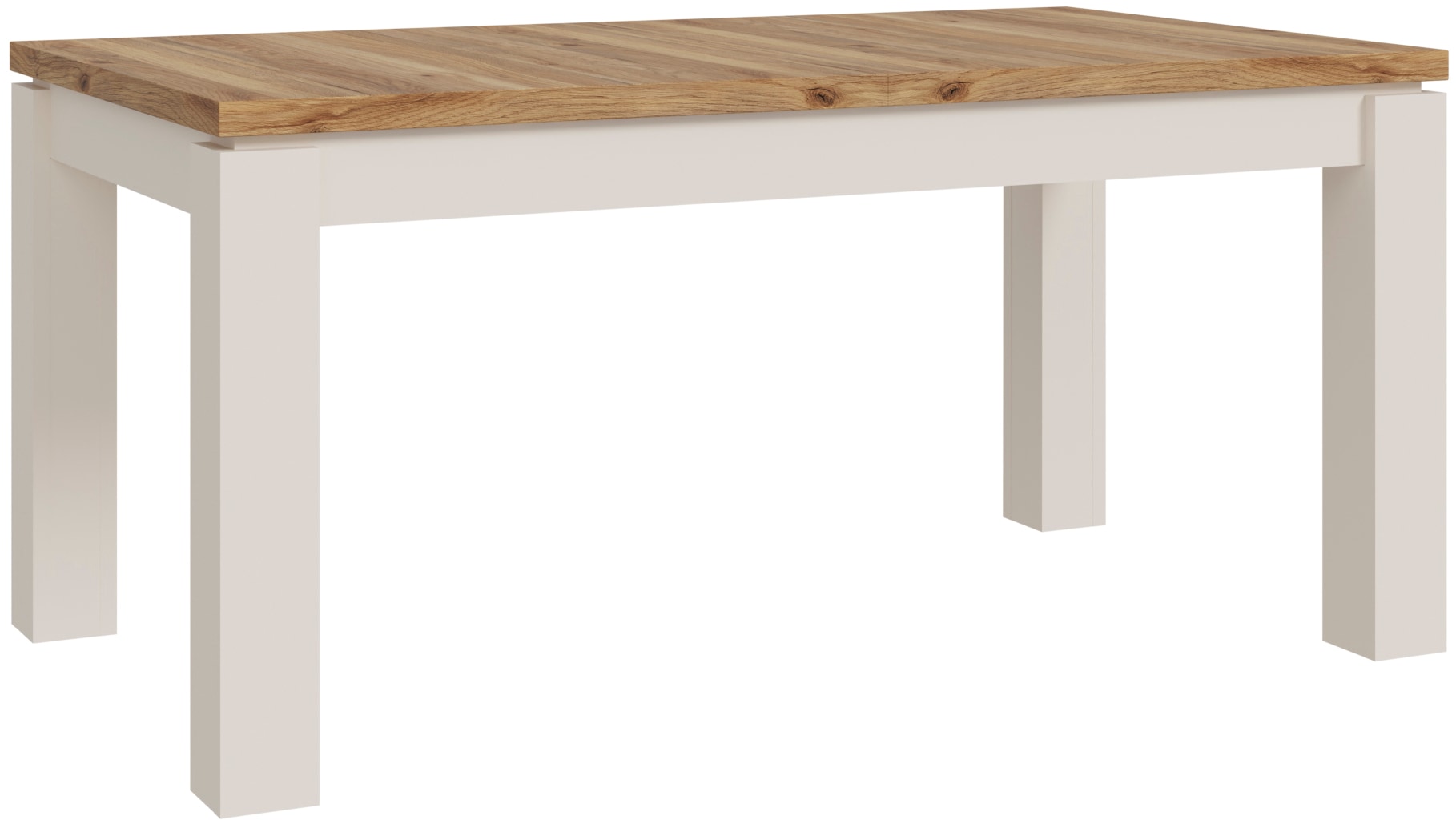 FORTE Esstisch "Oak Squere, Esstisch, ausziehbar, Tischplatte in Holzoptik" B/H/T 160,4/76,1/90,4 erweiterbar auf 2,06 mrt.