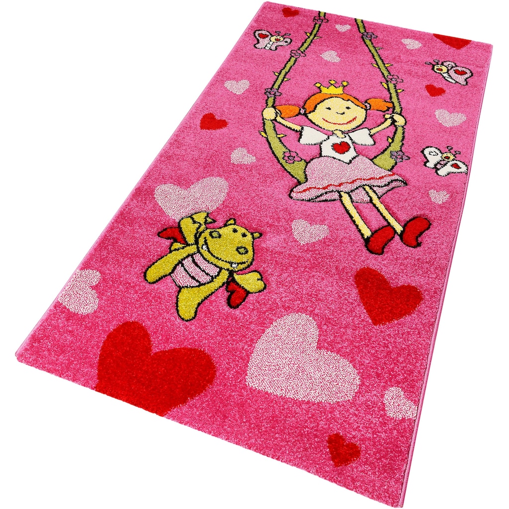 Sigikid Kinderteppich »Pinky Queeny«, rechteckig