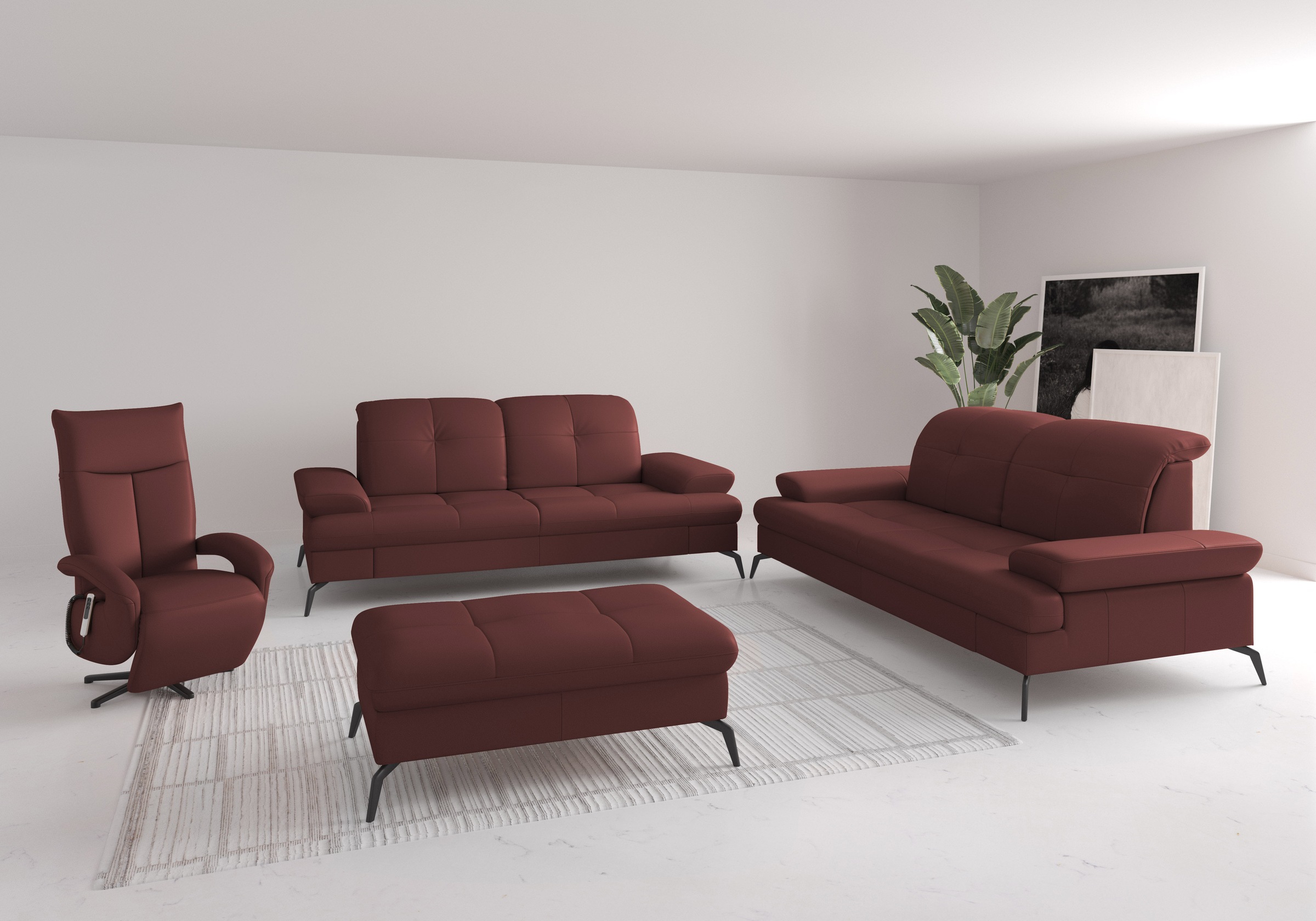 sit&more 2,5-Sitzer »Amica«, inkl Sitztiefenverstellung und Armteilverstellung