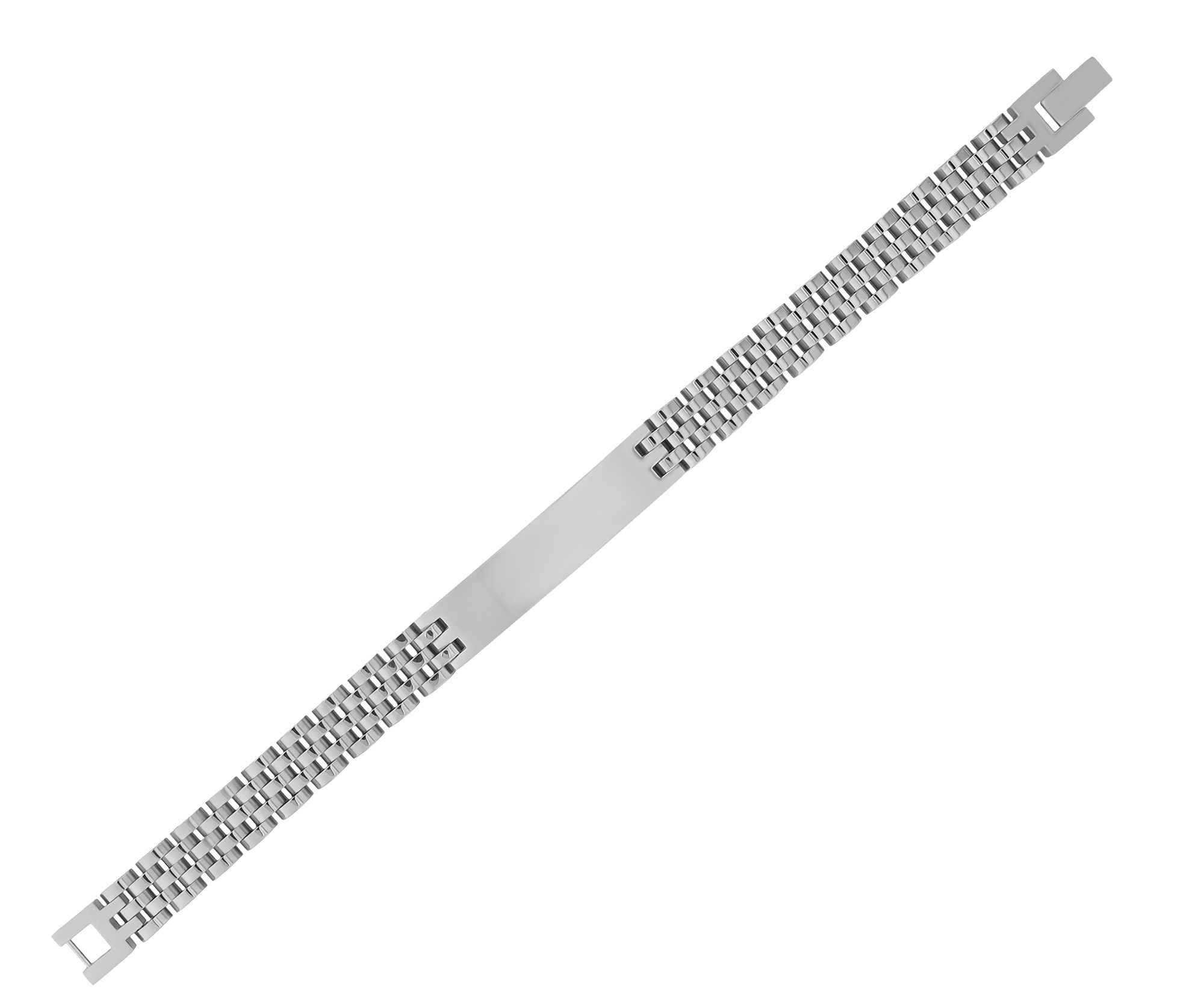 ADELIA ́S Damen Gliederarmband "Armband – Gliederarmband aus Edelstahl 20,5 cm", 20cm, Edelstahlsilber, Edelstahl, Armbänder, Zum Verschenken – ideal