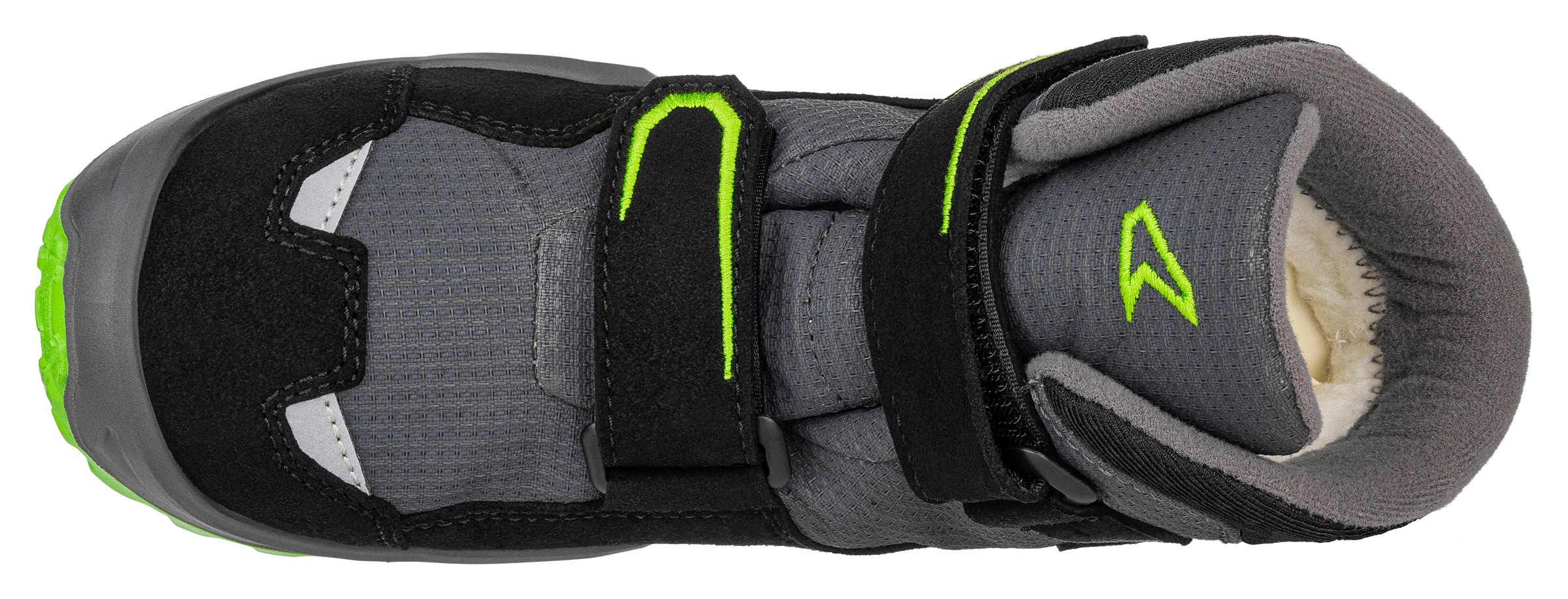 Winterstiefel LOWA "MILO EVO GORE-TEX MID JR", Damen, Gr. 32, grau (limone, grau), Synthetik, Textil, Schuhe Winterstiefel, Winterschuhe, Winterboots, Snowboots, wasserdicht, gefüttert 3