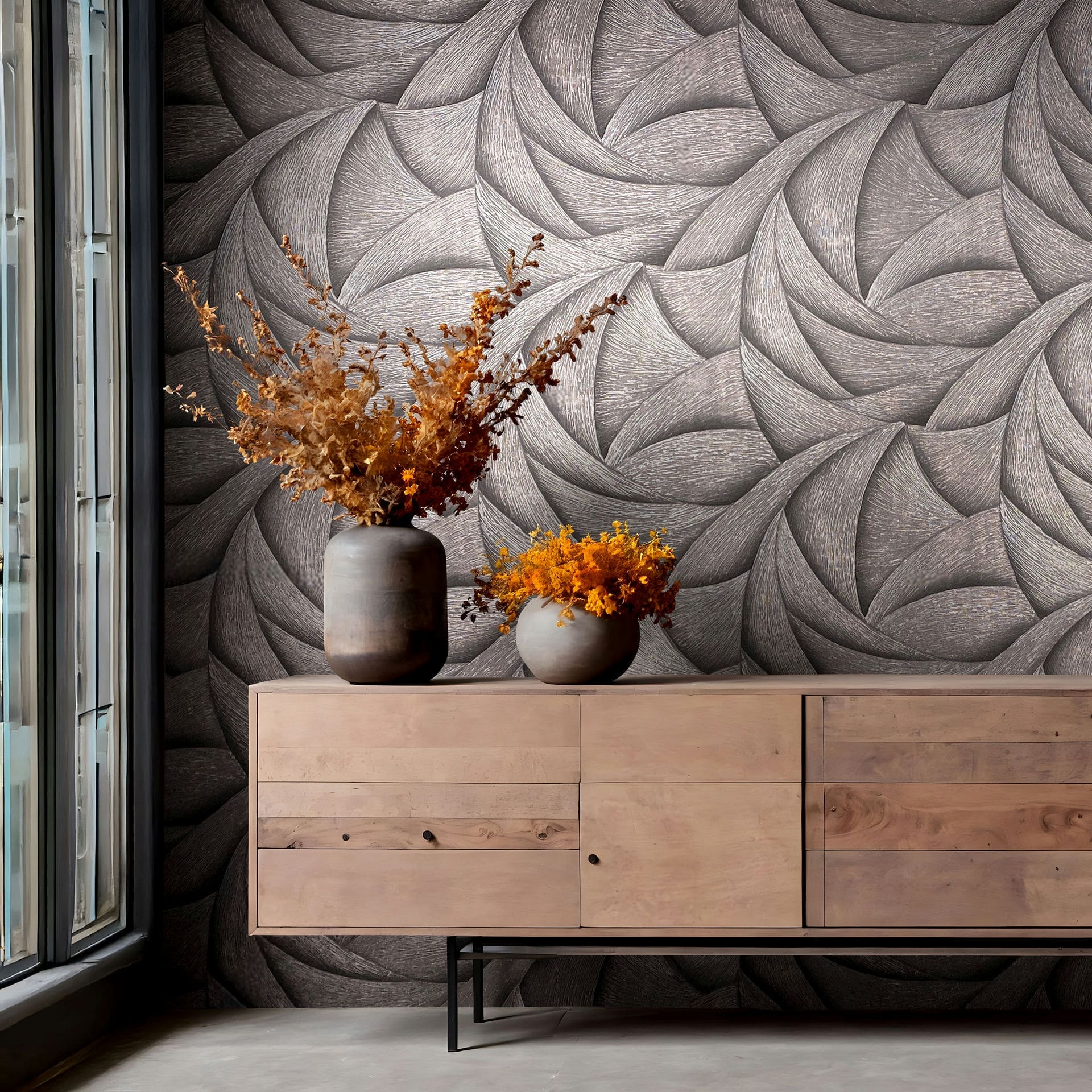 Marburg Vliestapete »Tapete Calm Waves«, geometrisch, moderne Vliestapete für Wohnzimmer Schlafzimmer Küche