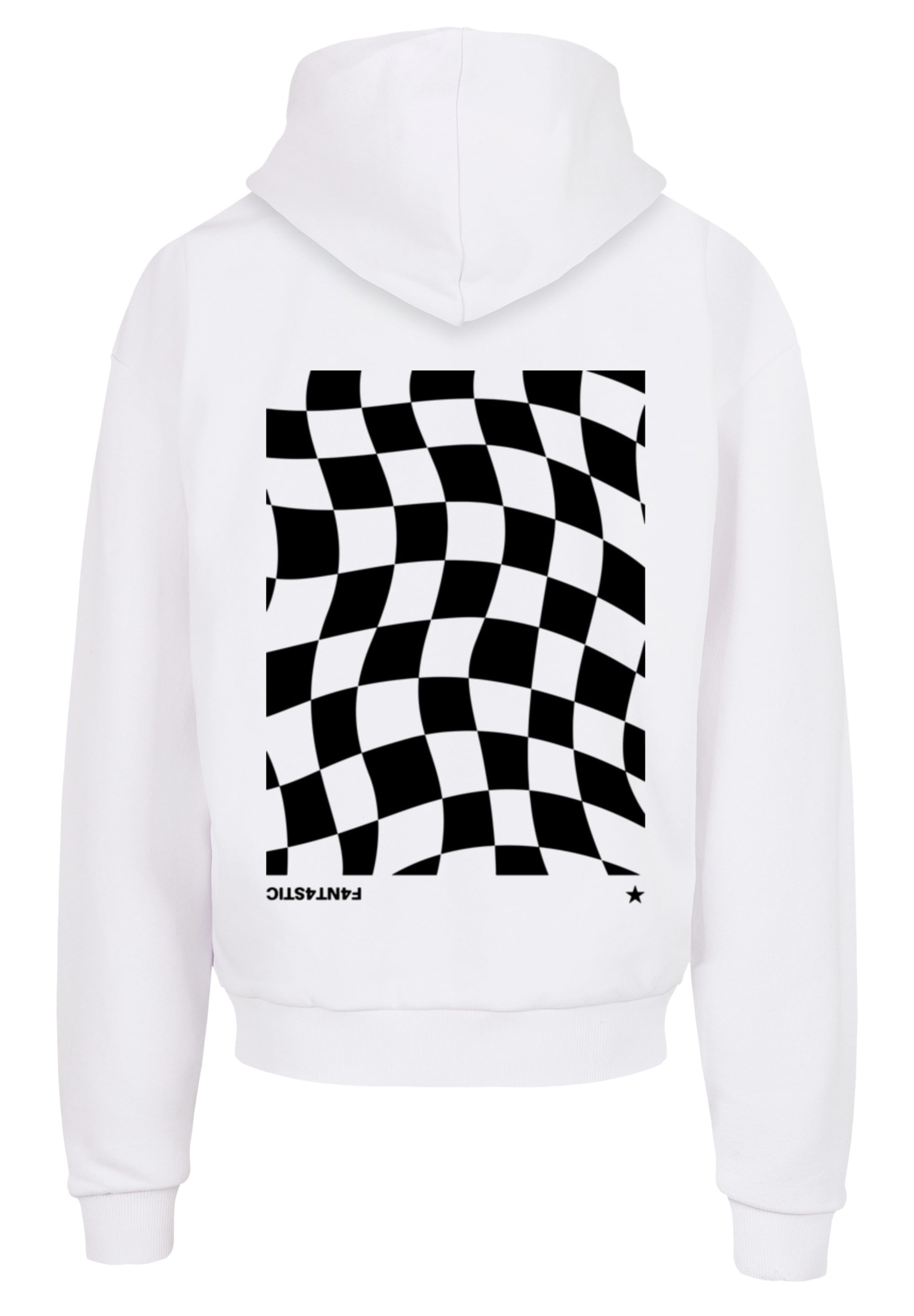 F4NT4STIC Kapuzenpullover »Wavy Schach Muster«, Print