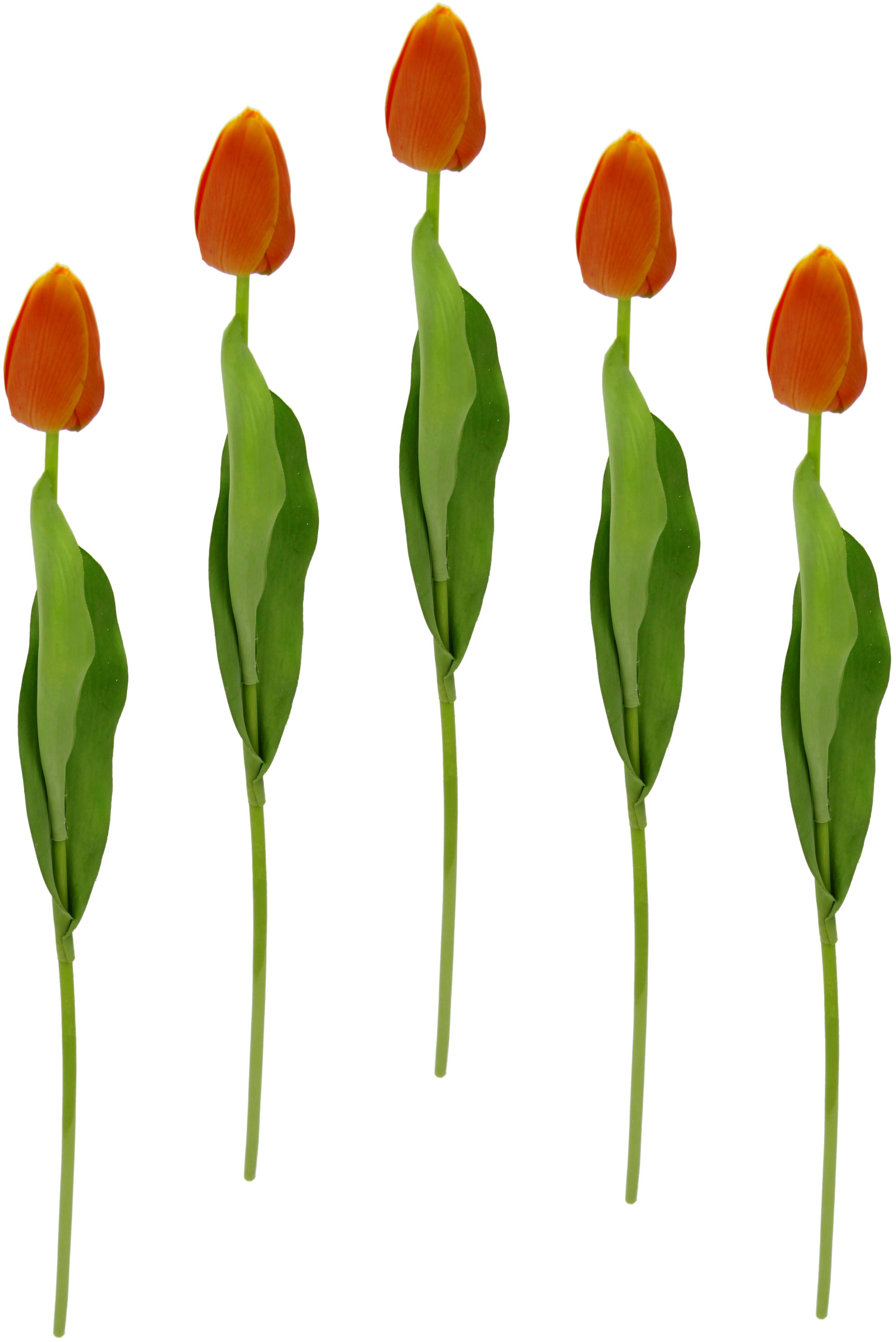 Kunstblumen, I.GE.A. | künstliche bestellen »Real Tulpen«, Stielblume Tulpenknospen, Set Touch 5er BAUR Kunstblume