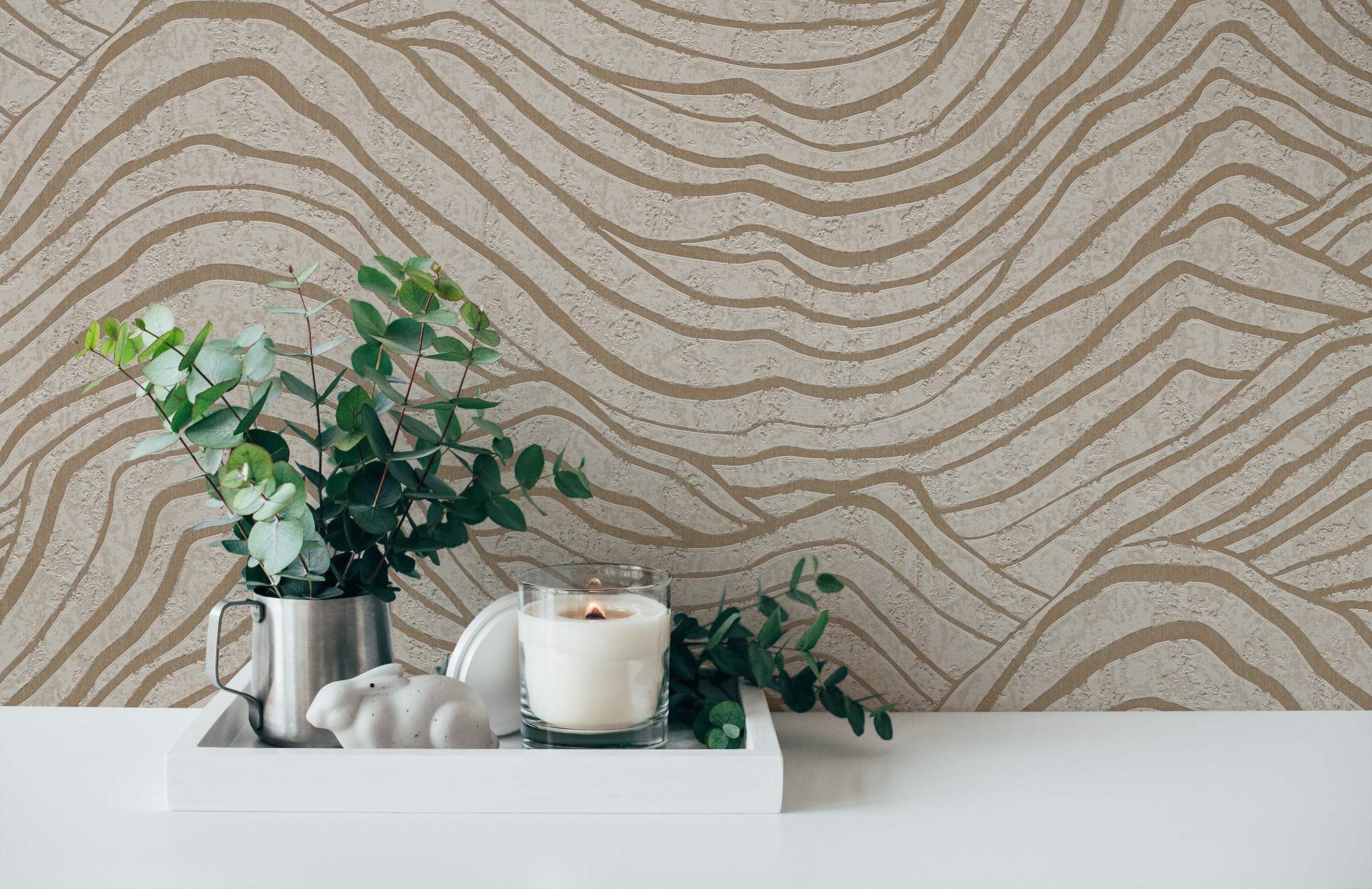 A.S. Création Vliestapete »Jade 2 3D-Tapete Mustertapete Metallic-Effekt 3D«, leicht glänzend, Vliestapete Grafik für Schlafzimmer Küche Wohnzimmer 3D Design modern