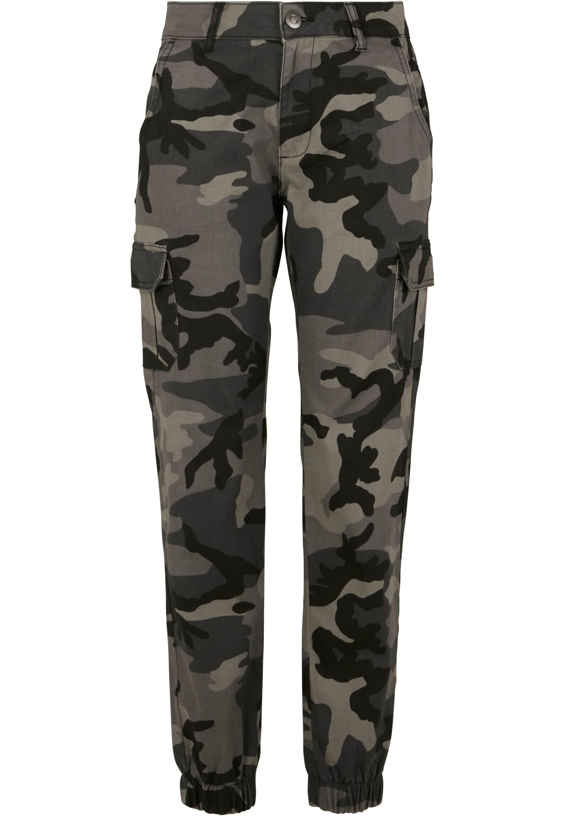 URBAN CLASSICS Cargohose "Urban Classics Damen Ladies High Waist Camo Cargo Pants", (1 tlg.)