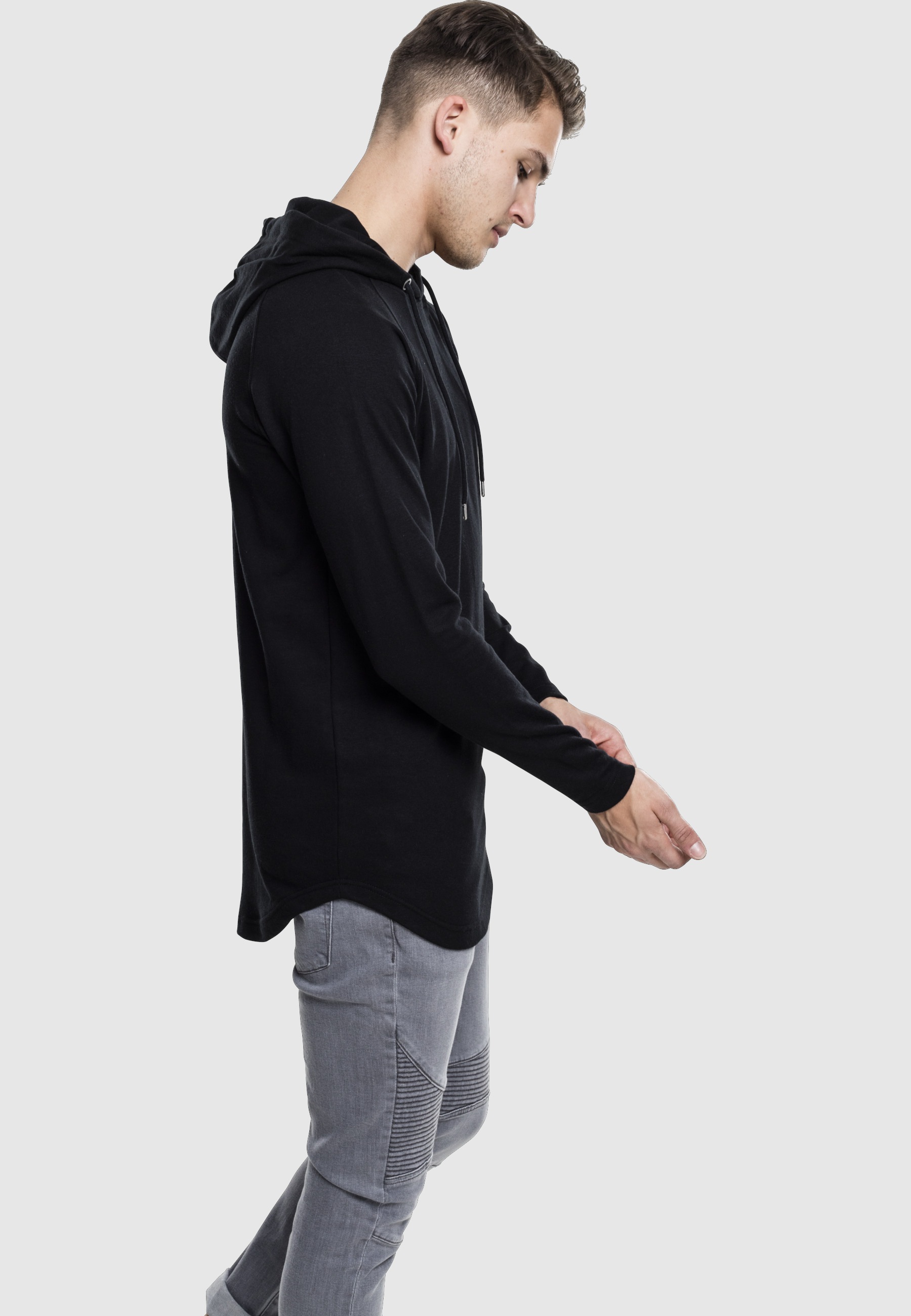 URBAN CLASSICS Hoodie »Urban Classics Herren Long Shaped Terry Hoody«, 1 Stk.
