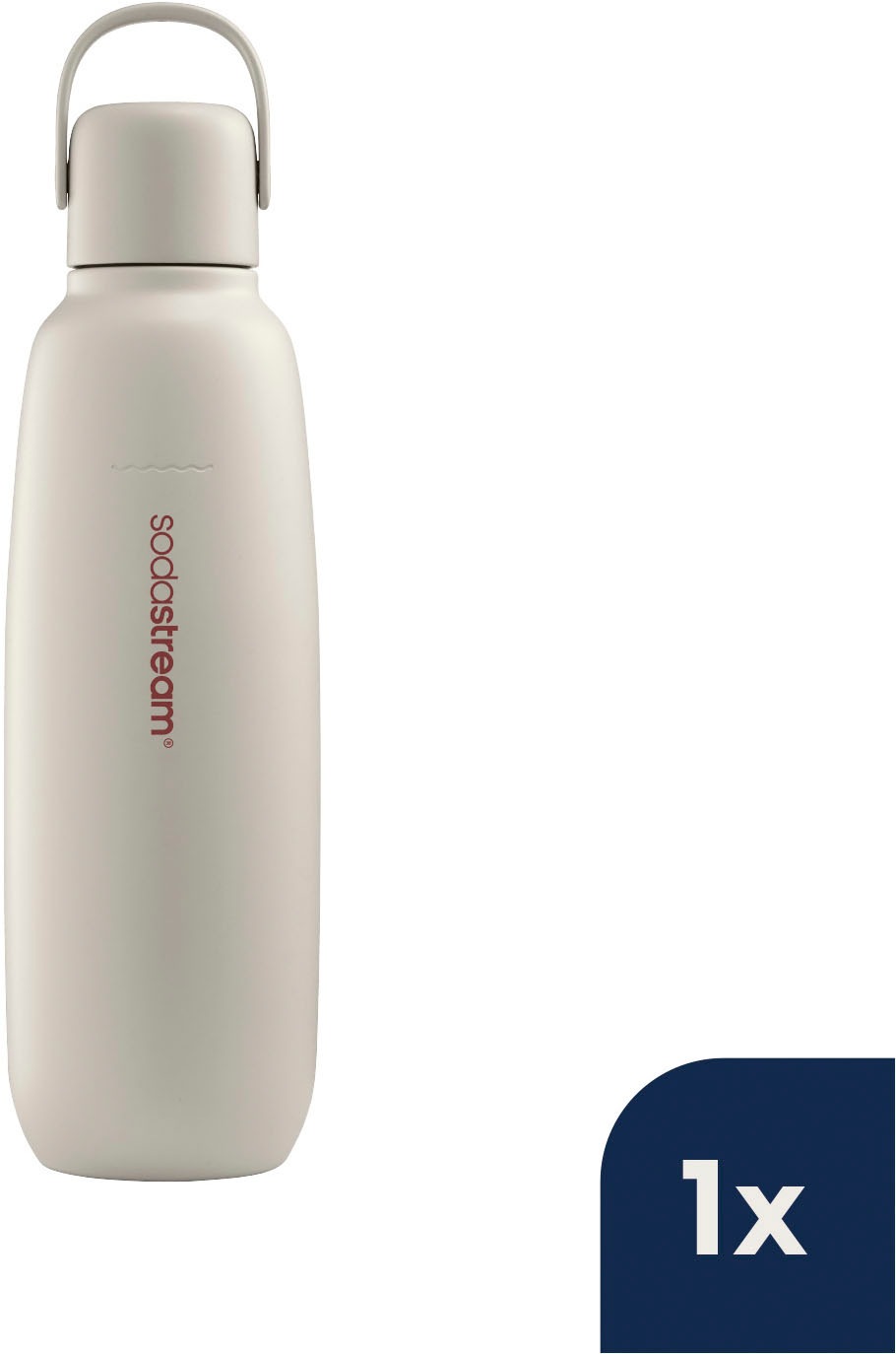 SodaStream Thermoflasche »Metallflasche Fizz&go COOL DWS, 0,9 l, Trinkflasche« kompatibel mit SodaStream DUO, E-DUO, TERRA, ART & ENSO Wassersprudler