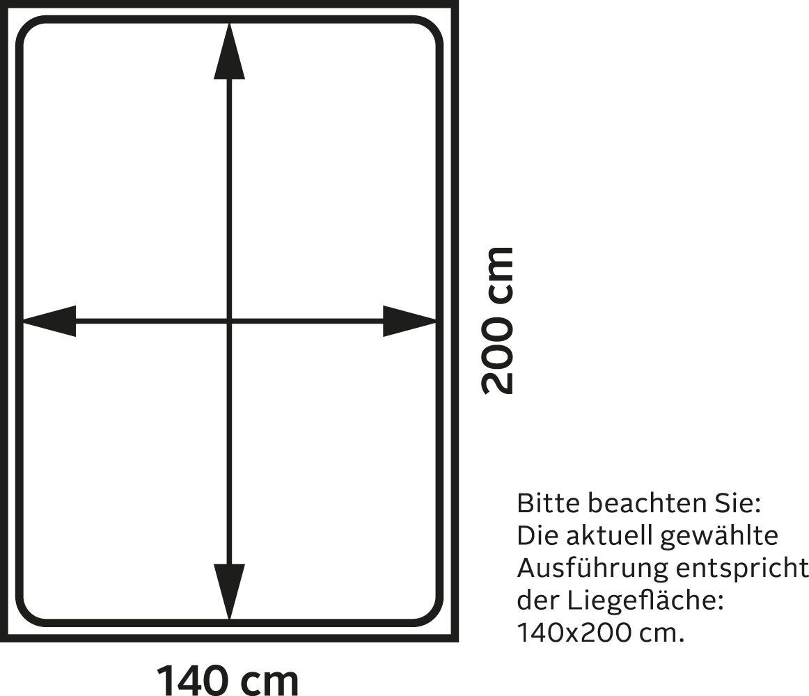 Westfalia Schlafkomfort Boxspringbett, in diversen Ausführungen