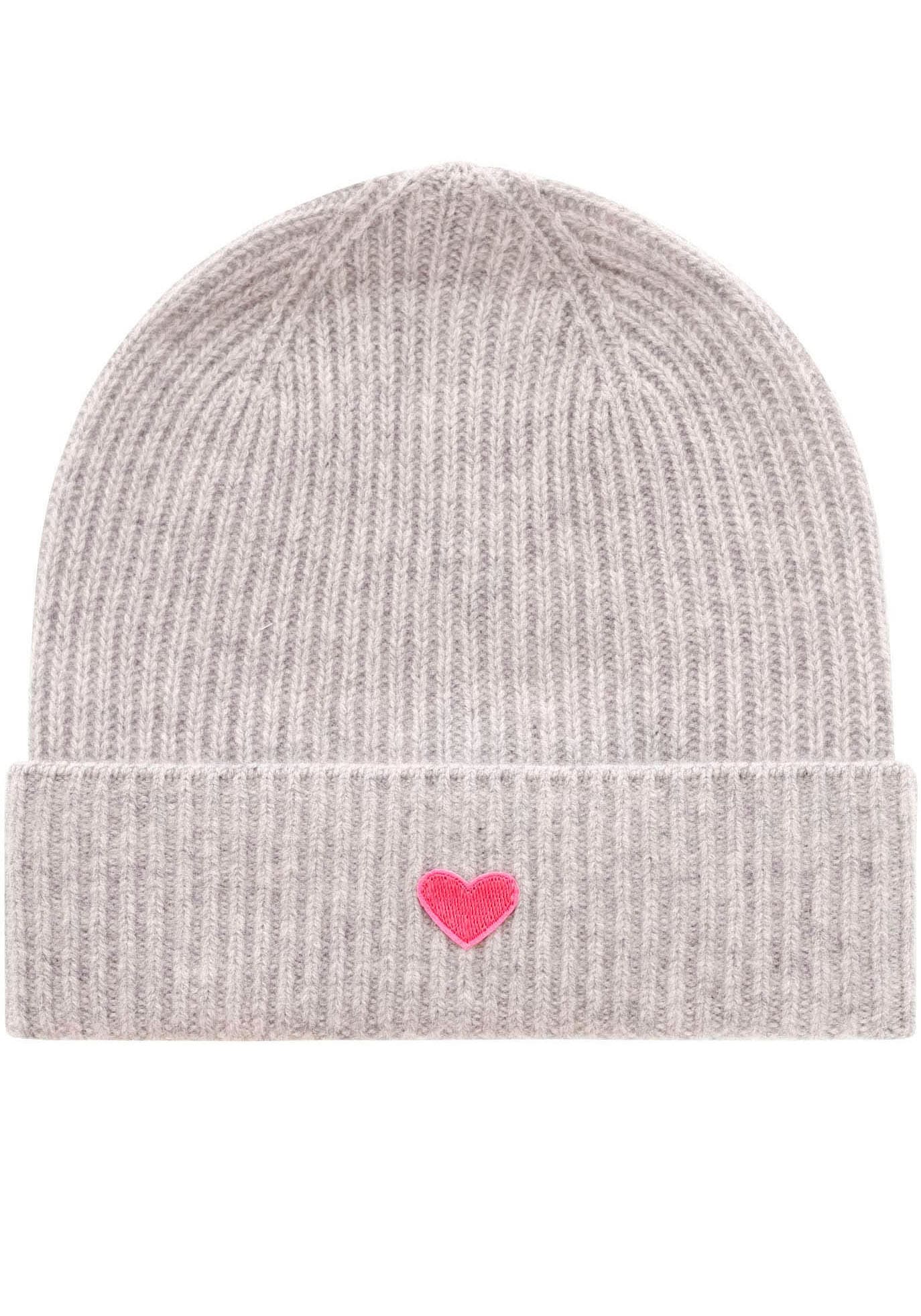 Zwillingsherz Beanie »Beanie mit Herz Aufnäher«, (Packung), mit herzförmigem Detail