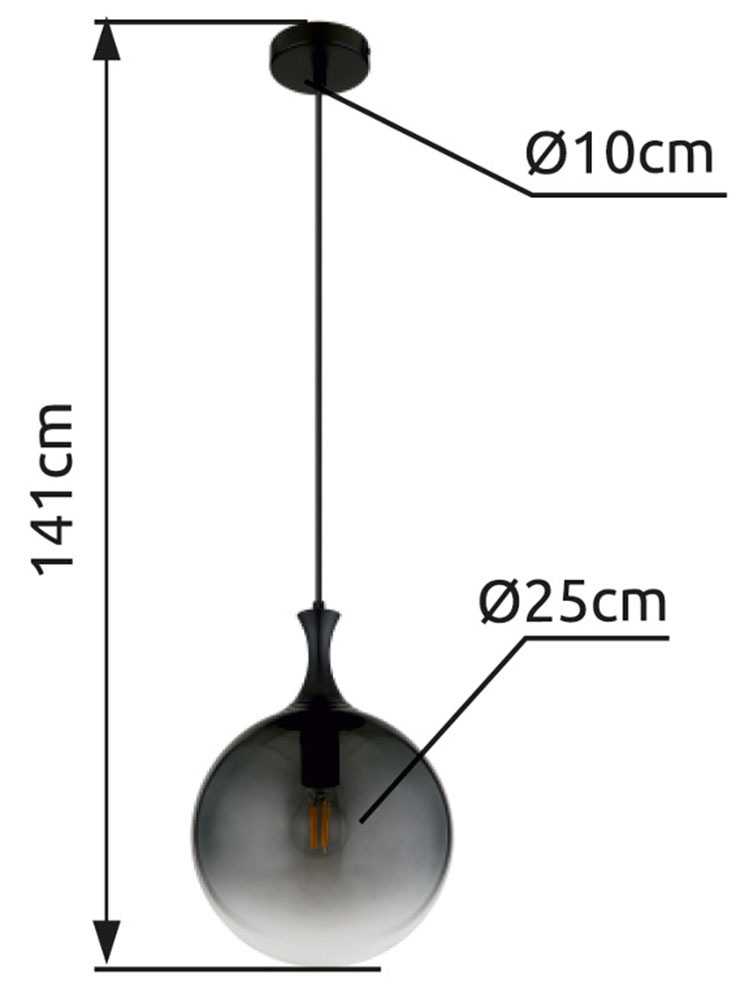 GLOBO LIGHTING Hängeleuchte »DALTON« E27 1 Stk. Hängelampe Esszimmer-Leuchte Esstischleuchte Wohnzimmer