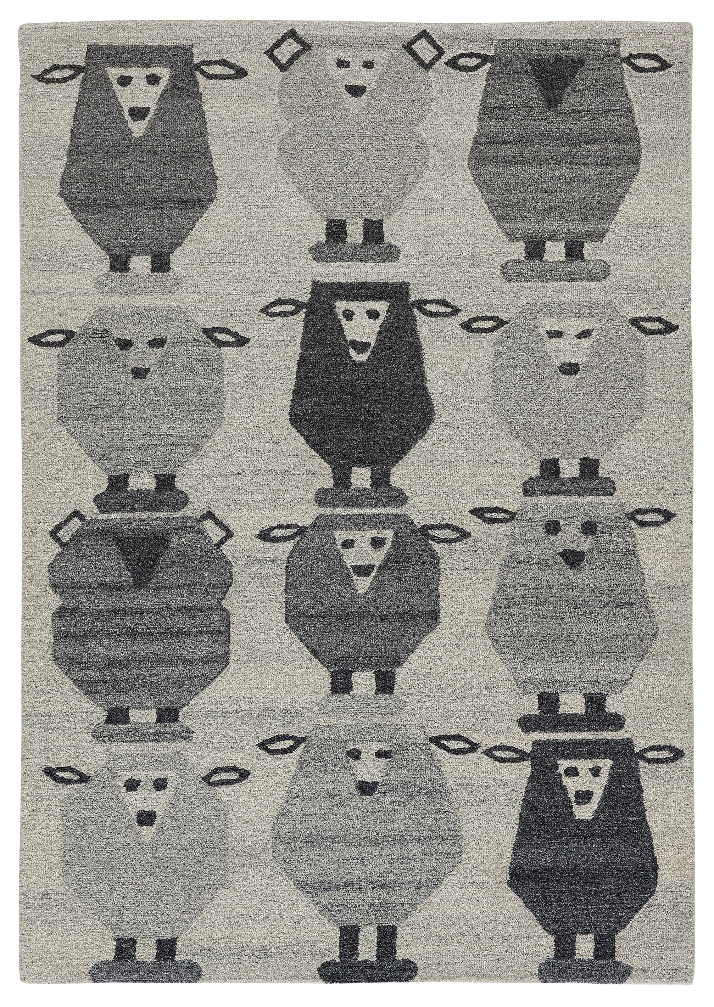 THEKO Kinderteppich »Gaia Kids Sheep« rechteckig 10 mm Höhe getuftet, reine Schurwolle, Motiv Schafe, Kinderzimmer