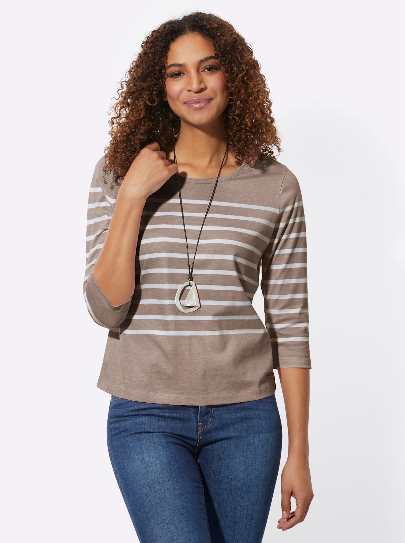Casual Looks 3/4-Arm-Shirt "Ringelshirt" 1 Stk. tlg. günstig online kaufen