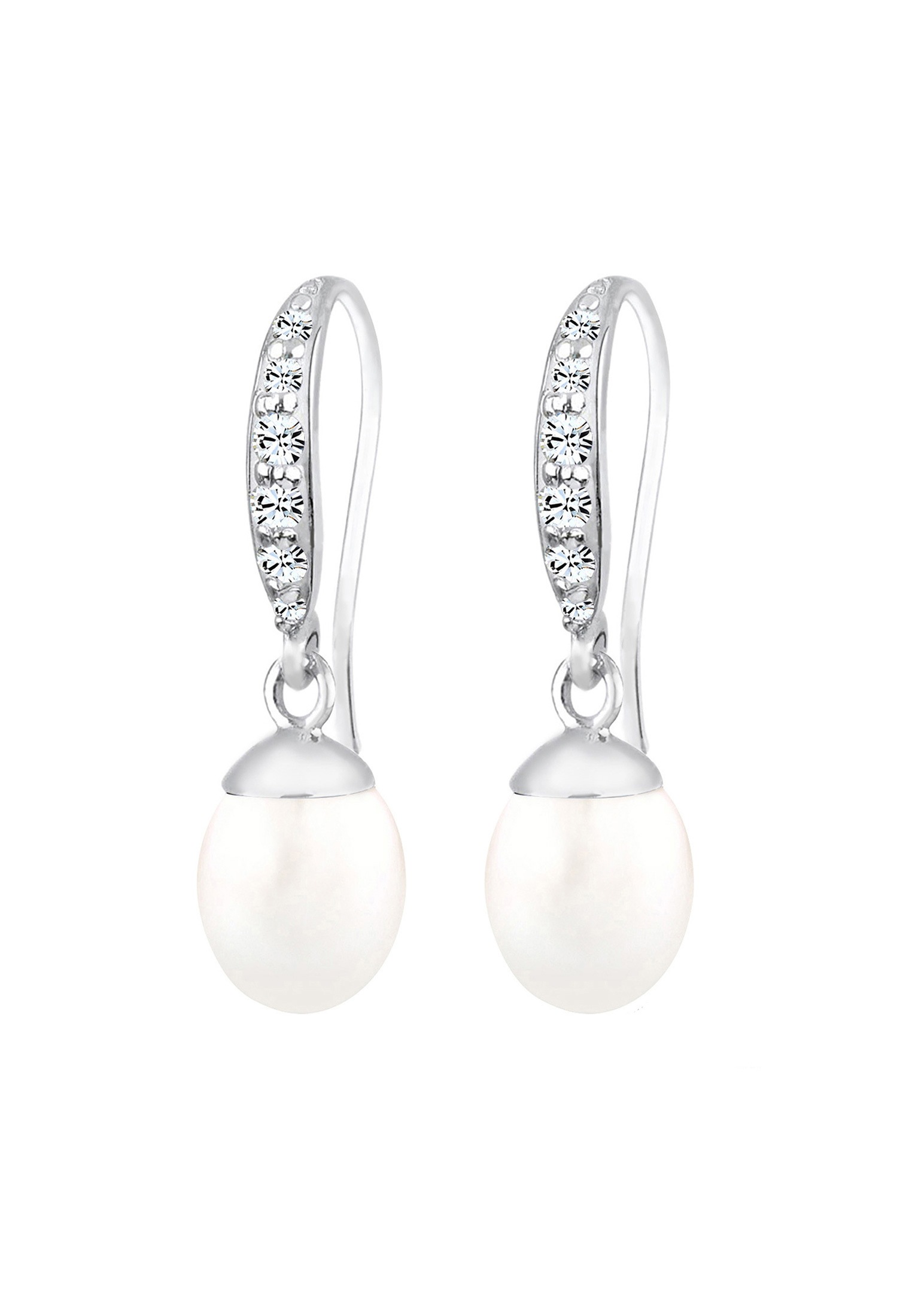 ELLI Drop Earrings White Sterling Silver 2
