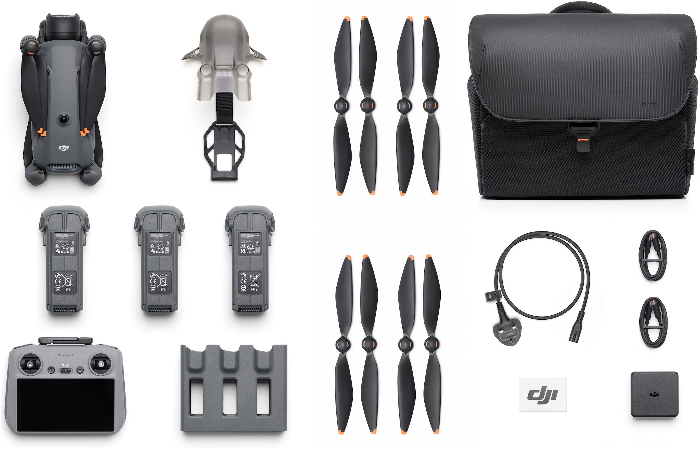 DJI Drohne »DJI Mavic 4 Pro Fly More Combo«, 6K/60 fps HDR, DJI RC 2 Fernsteuerung, 3 Akkus und Ladestation