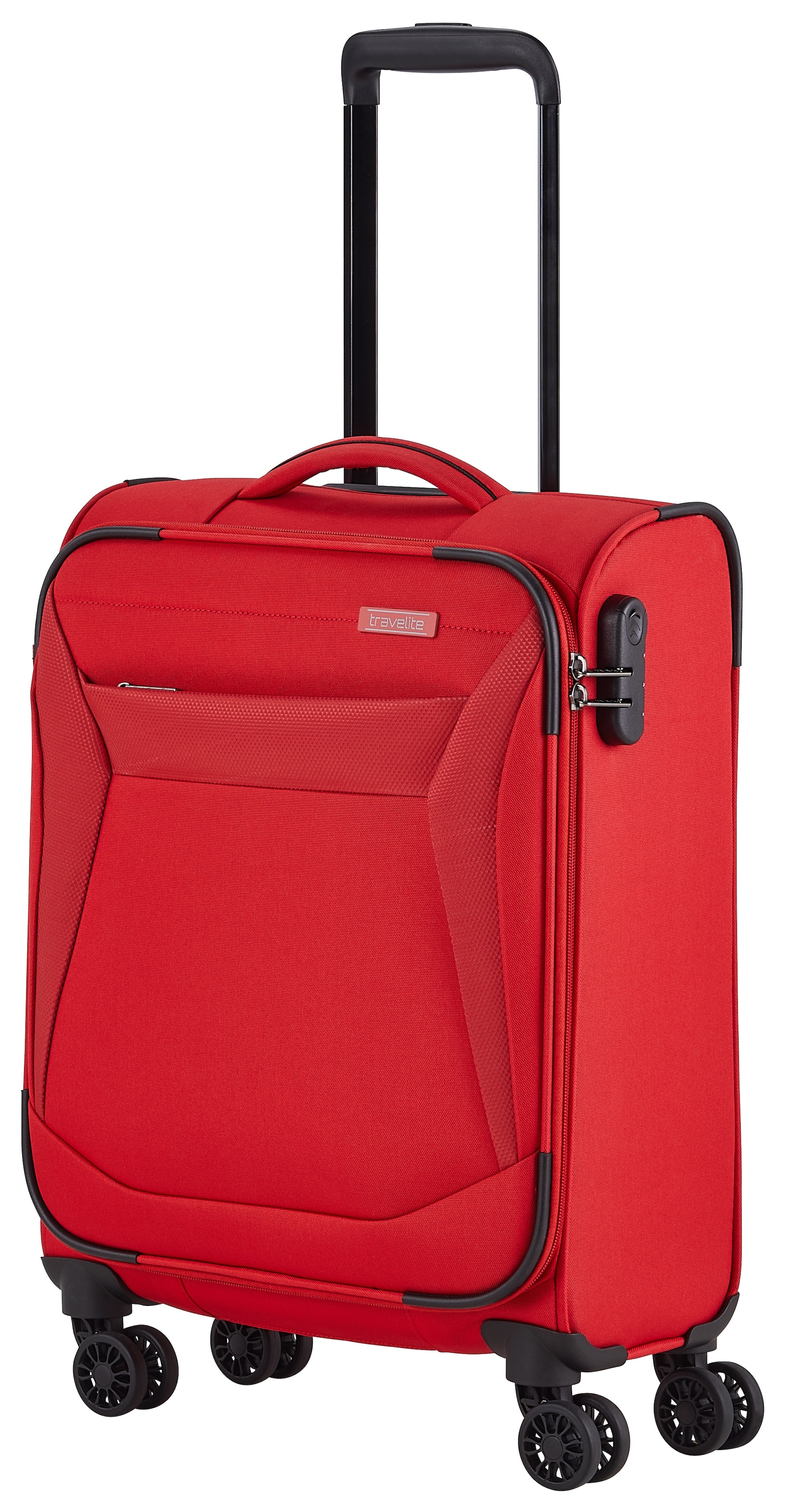travelite Weichgepäck-Trolley »CHIOS, verschiedene Größen und Farben«, 4 Rollen, Weichgepäck Reisegepäck Koffer TSA Schloss