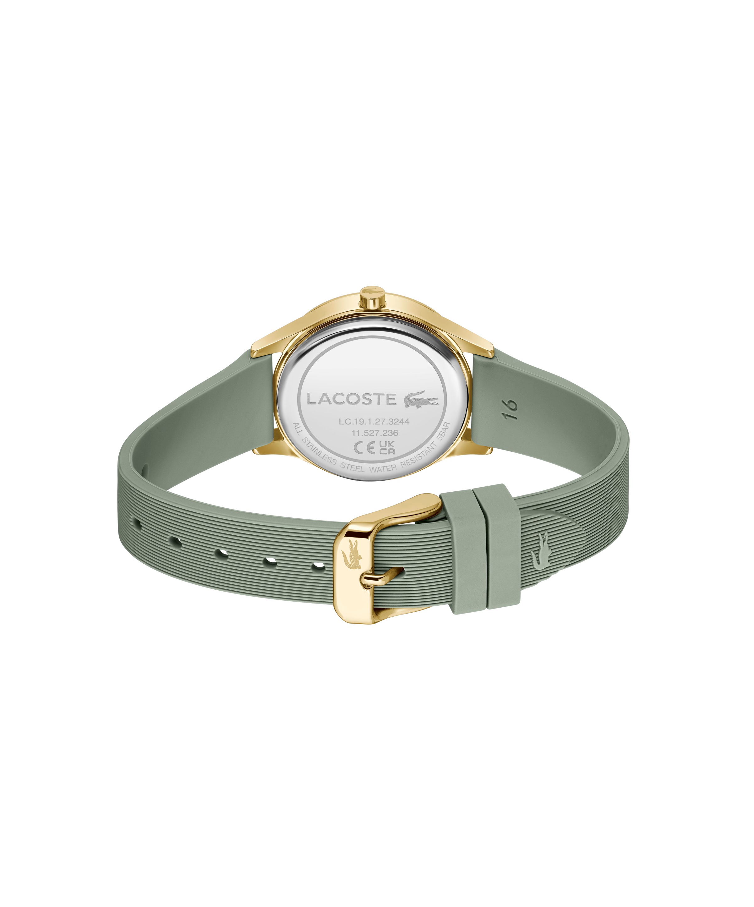 Lacoste Quarzuhr »CROCODELLE« Armbanduhr, Damenuhr, Silikonarmband, analog