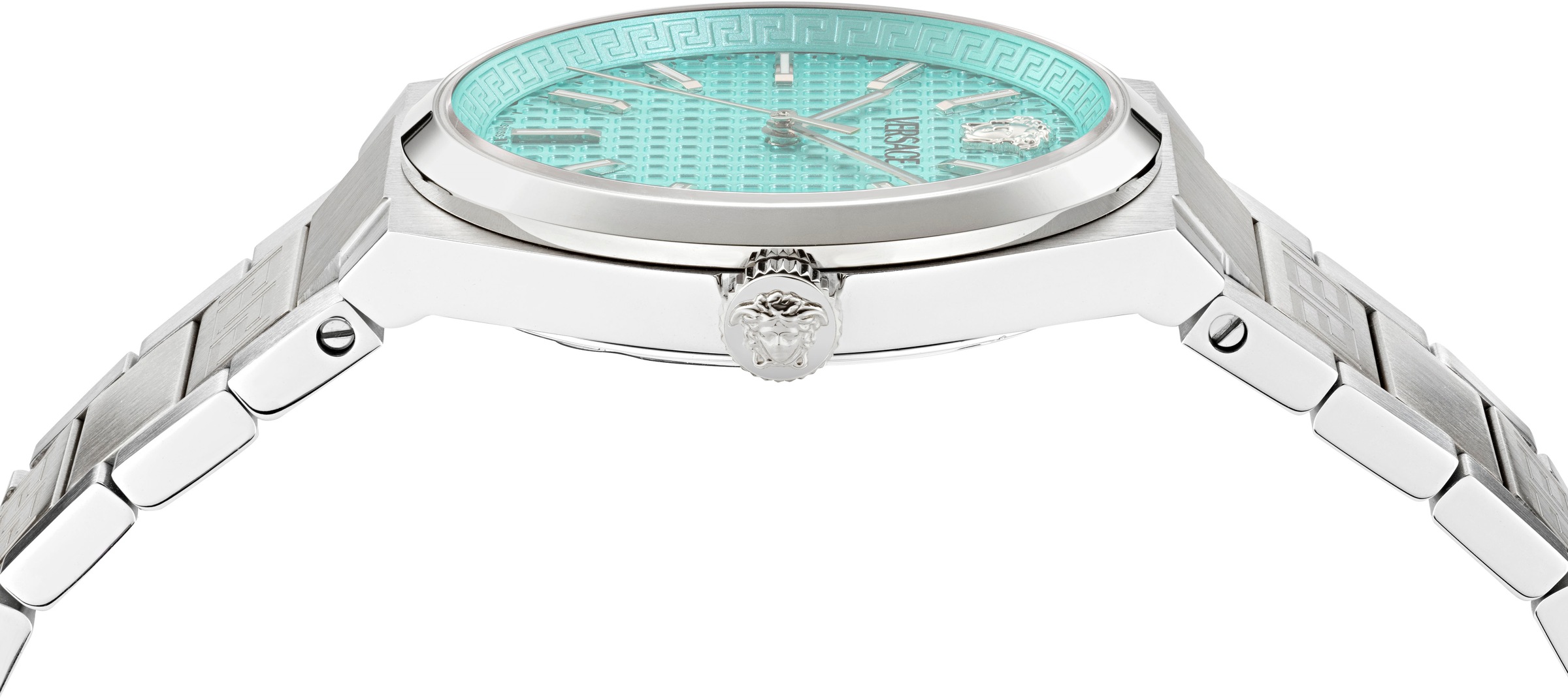 Versace Quarzuhr »V-AURIA«, Armbanduhr, Herrenuhr, Swiss Made, Edelstahlarmband, analog, Datum