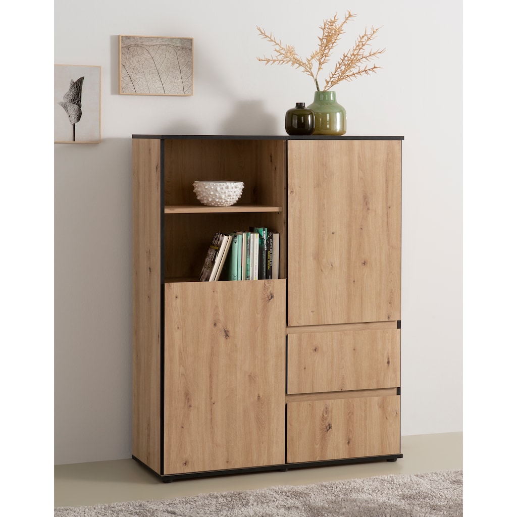 HELA Highboard »Ariana«, mit angeschrägten Griffmulden, Breite 100 cm