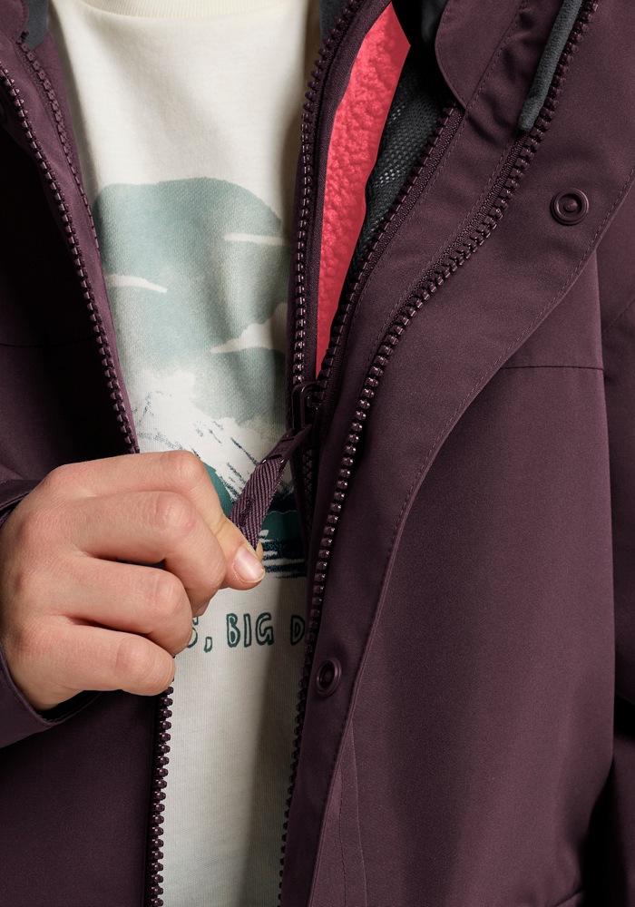 Jack Wolfskin 3-in-1-Funktionsjacke »3IN1 CANVEY KIDS«, mit Kapuze