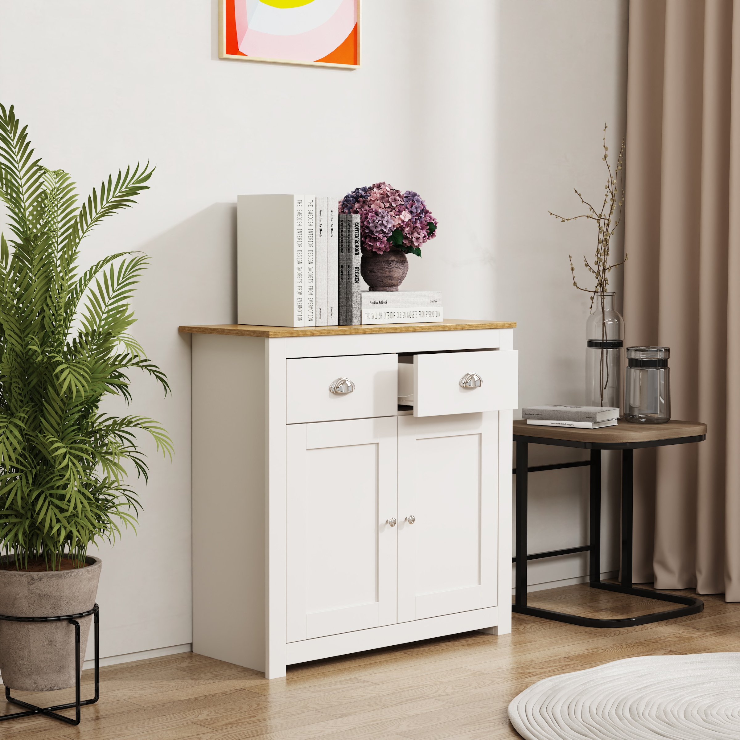 VCM Kommode »Holz Kommode Sideboard Schublade BalusaL«