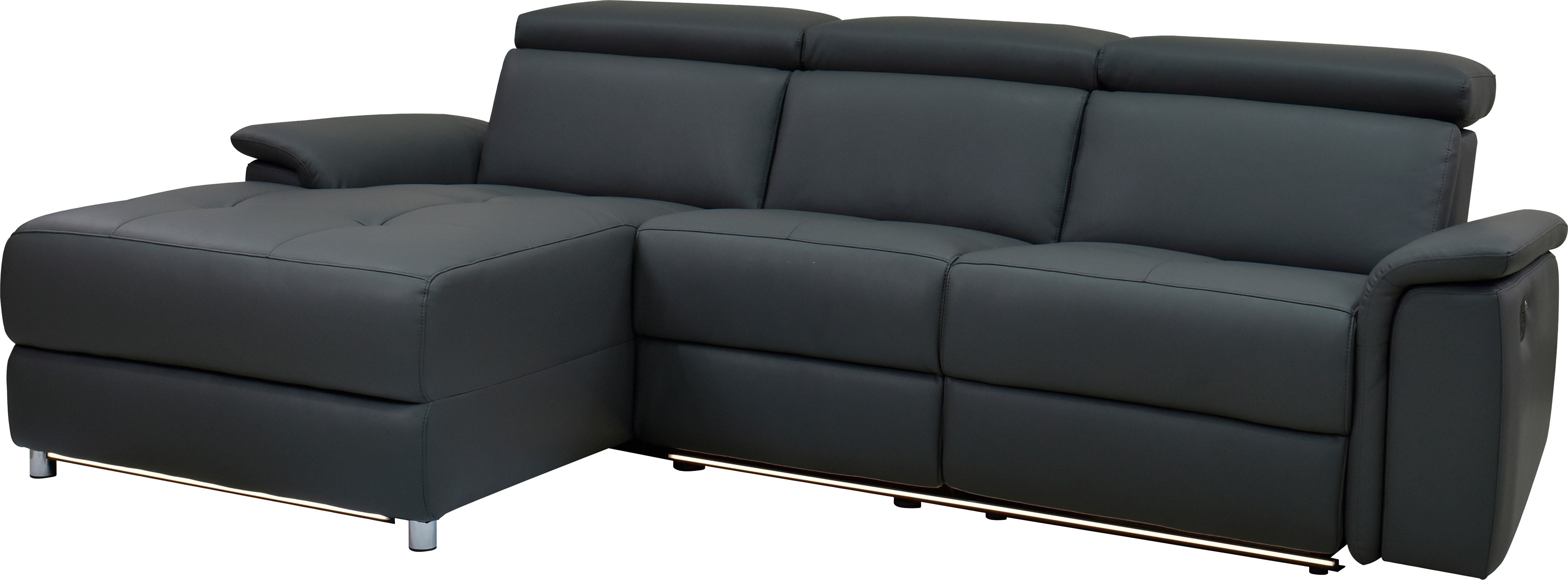 Thumbnail - Places of Style Ecksofa "Pareli, L-Form, 259cm,m. Recamiere, Echtleder, Kunstleder, Webstoff", man. o. elektr. Relaxfunk...