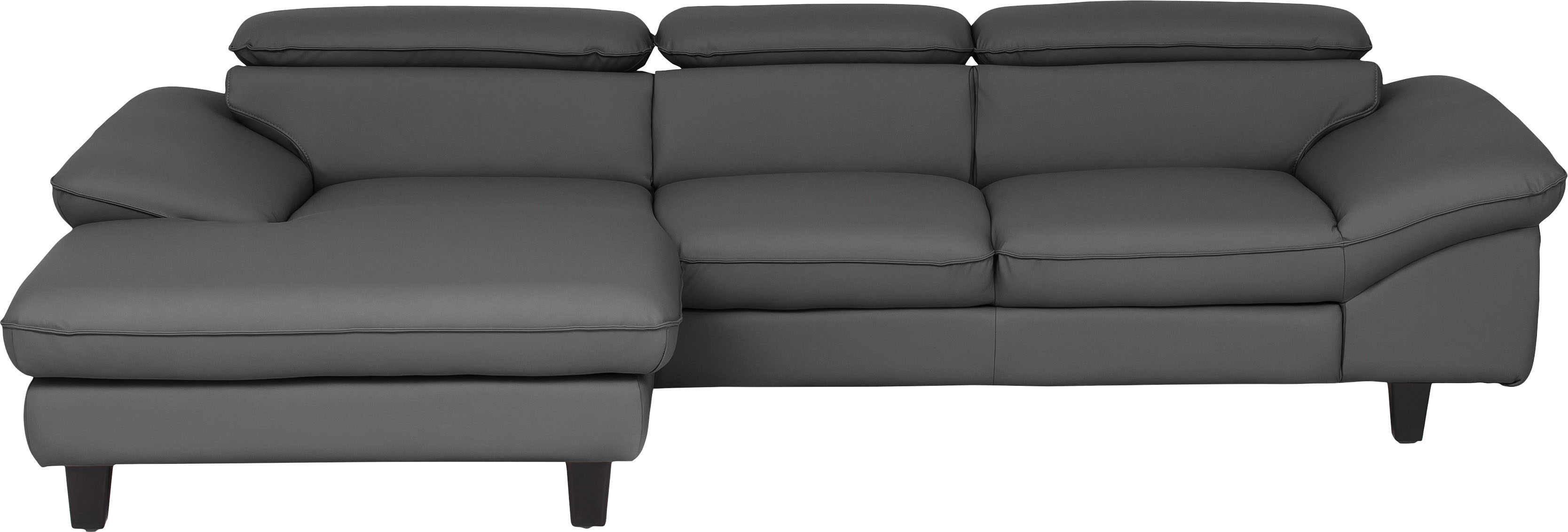 OTTO home Ecksofa "Pilot L-Form" mit Kopfteilverstellung, wahlweise mit Schlaffunktion & Bettkasten