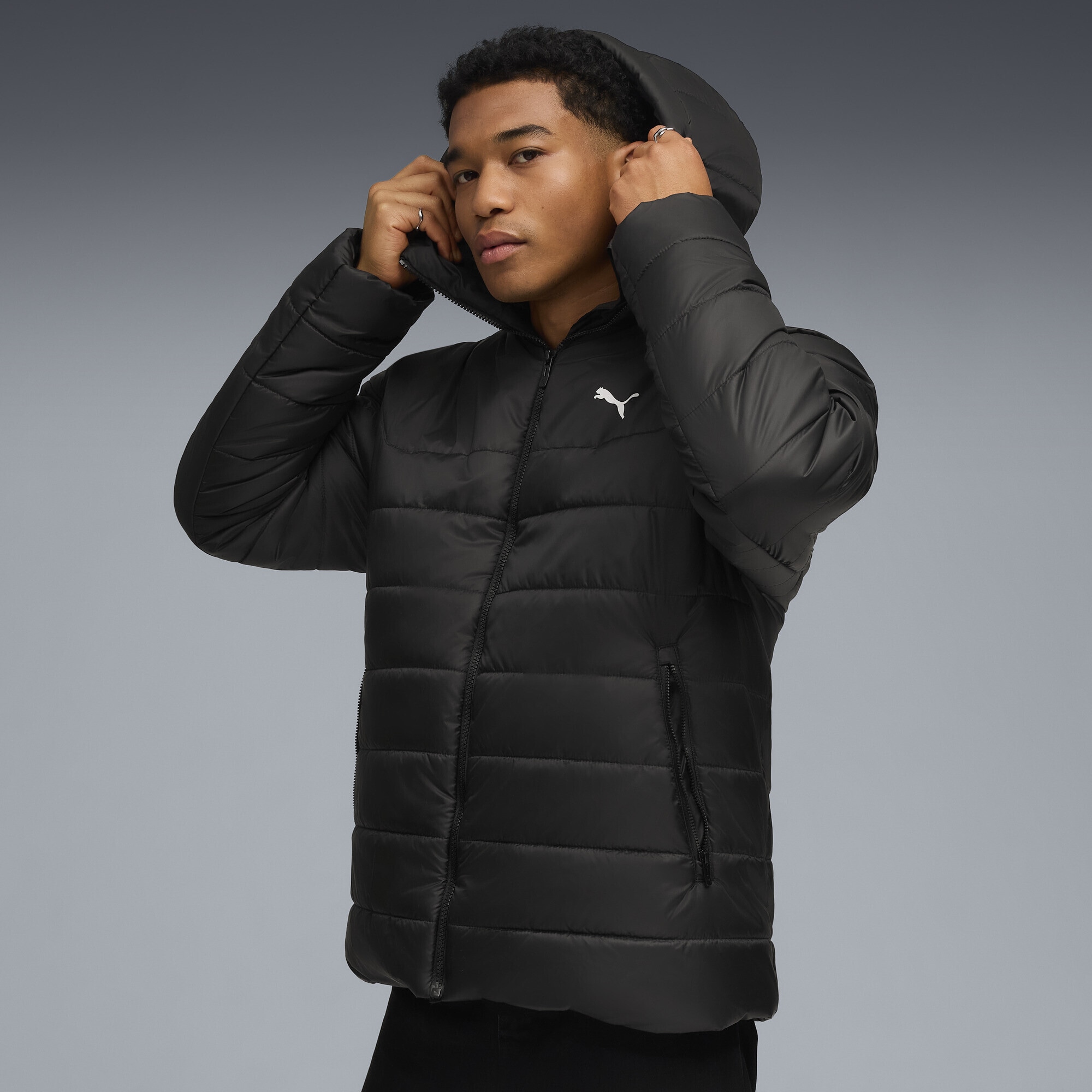 PUMA Winterjacke »Essentials Wattierte Kapuzenjacke Herren«