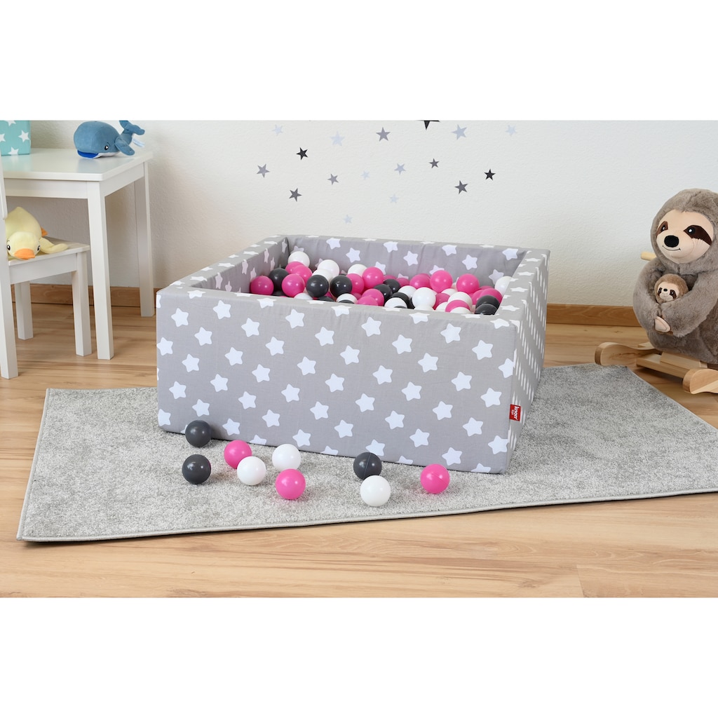 Knorrtoys® Bällebad »Soft, Grey White Stars«