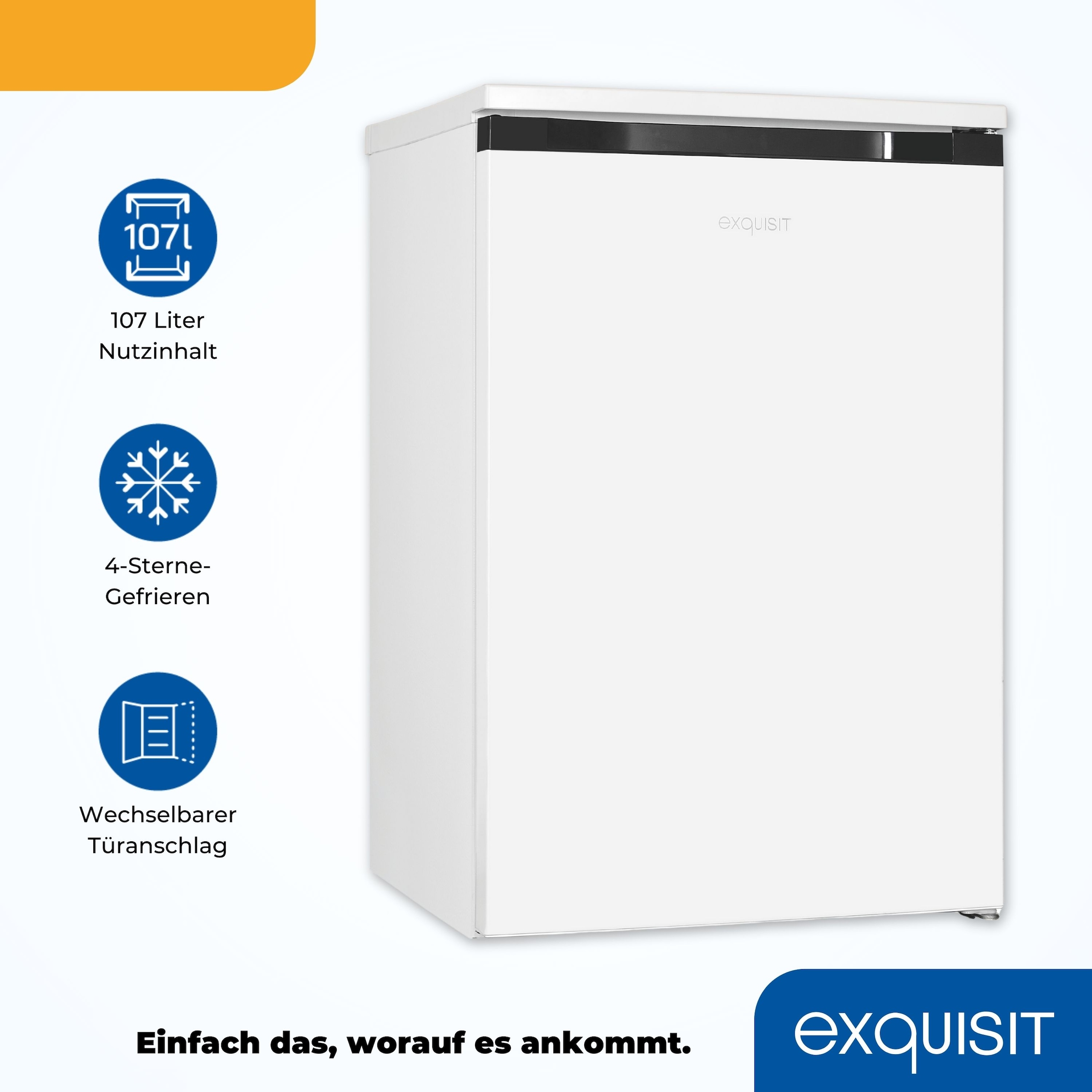 exquisit Kühlschrank »KS16-4-051C«, in bester Energieefizienz C, 107 Liter Volumen