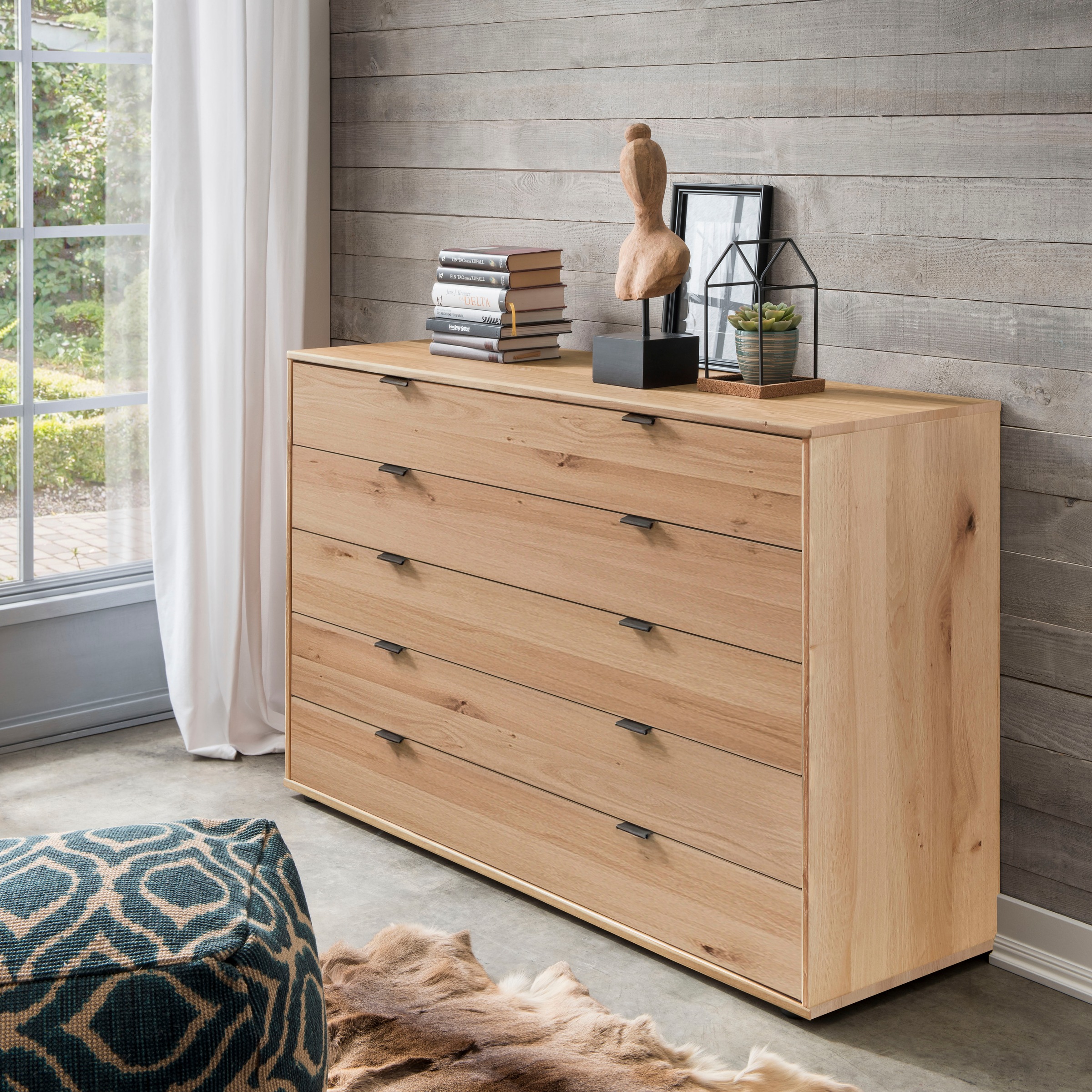 WIEMANN Schubkastenkommode "Cardiff Sideboard, Wäscheschrank, teilmassiv Bi günstig online kaufen