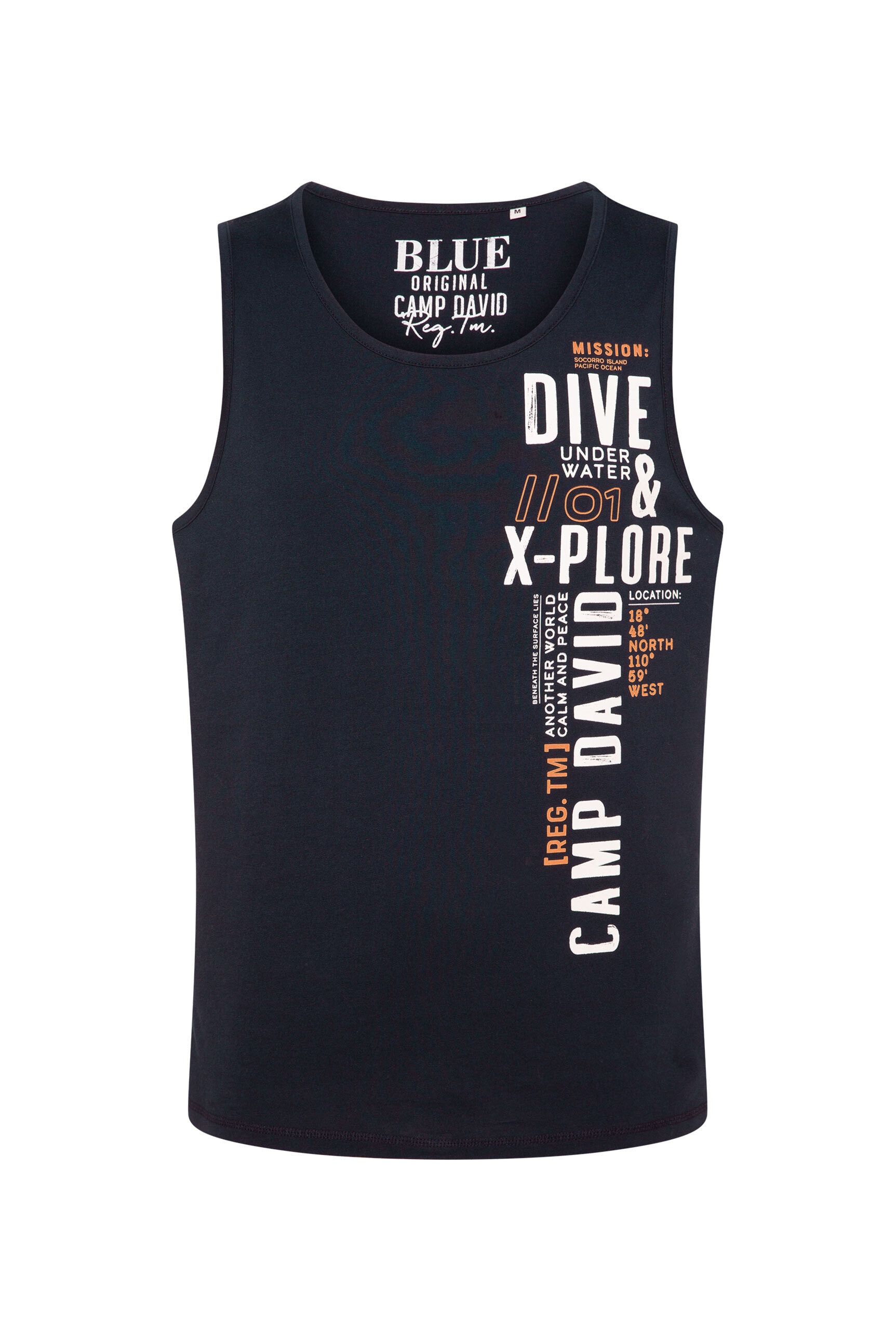 CAMP DAVID Tanktop, aus Baumwolle