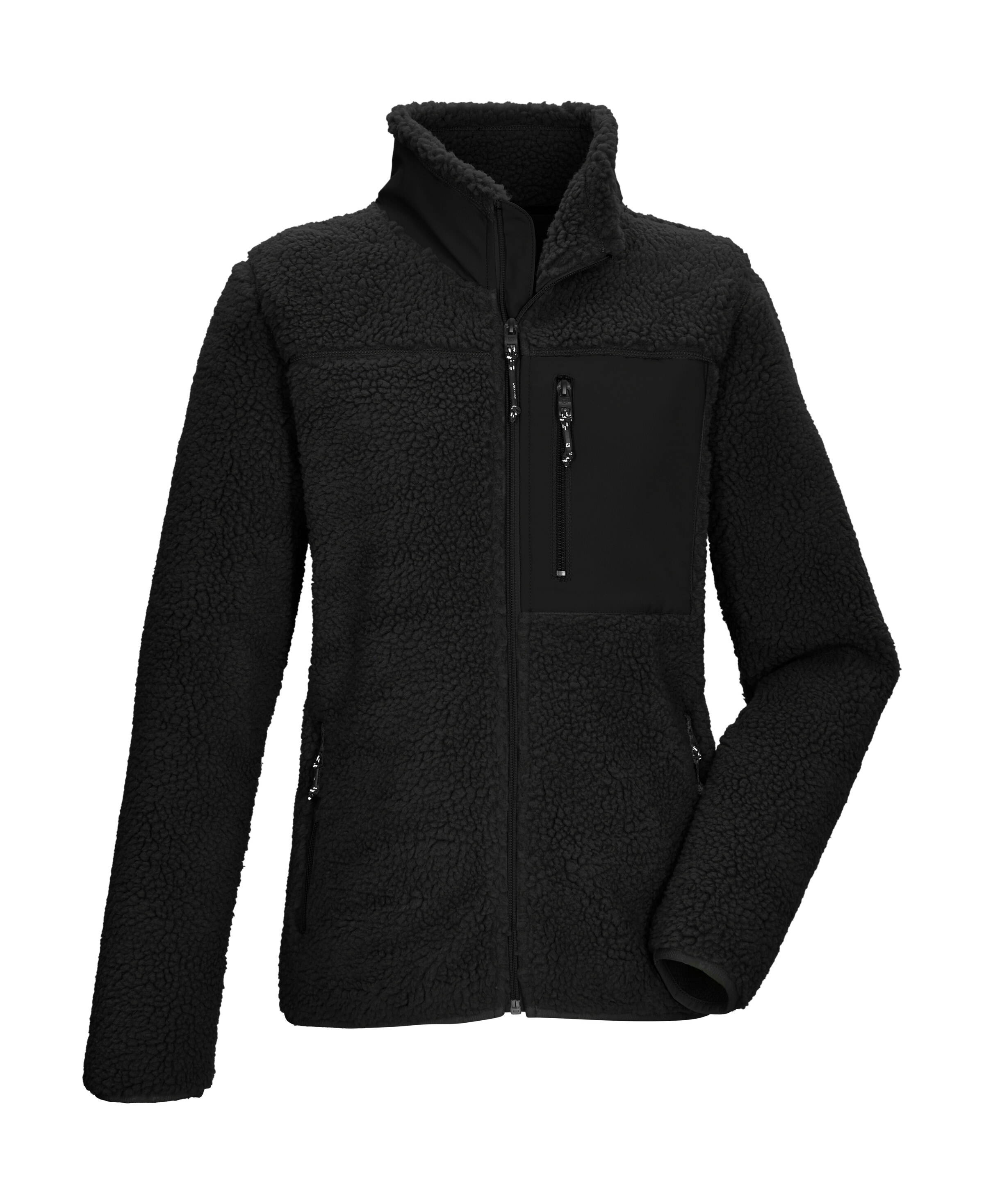 Killtec Fleecejacke "KOW 23 WMN FLC JCKT" Sherpa Fleecejacke, Zippertaschen, Kinnschutz, Midlayer