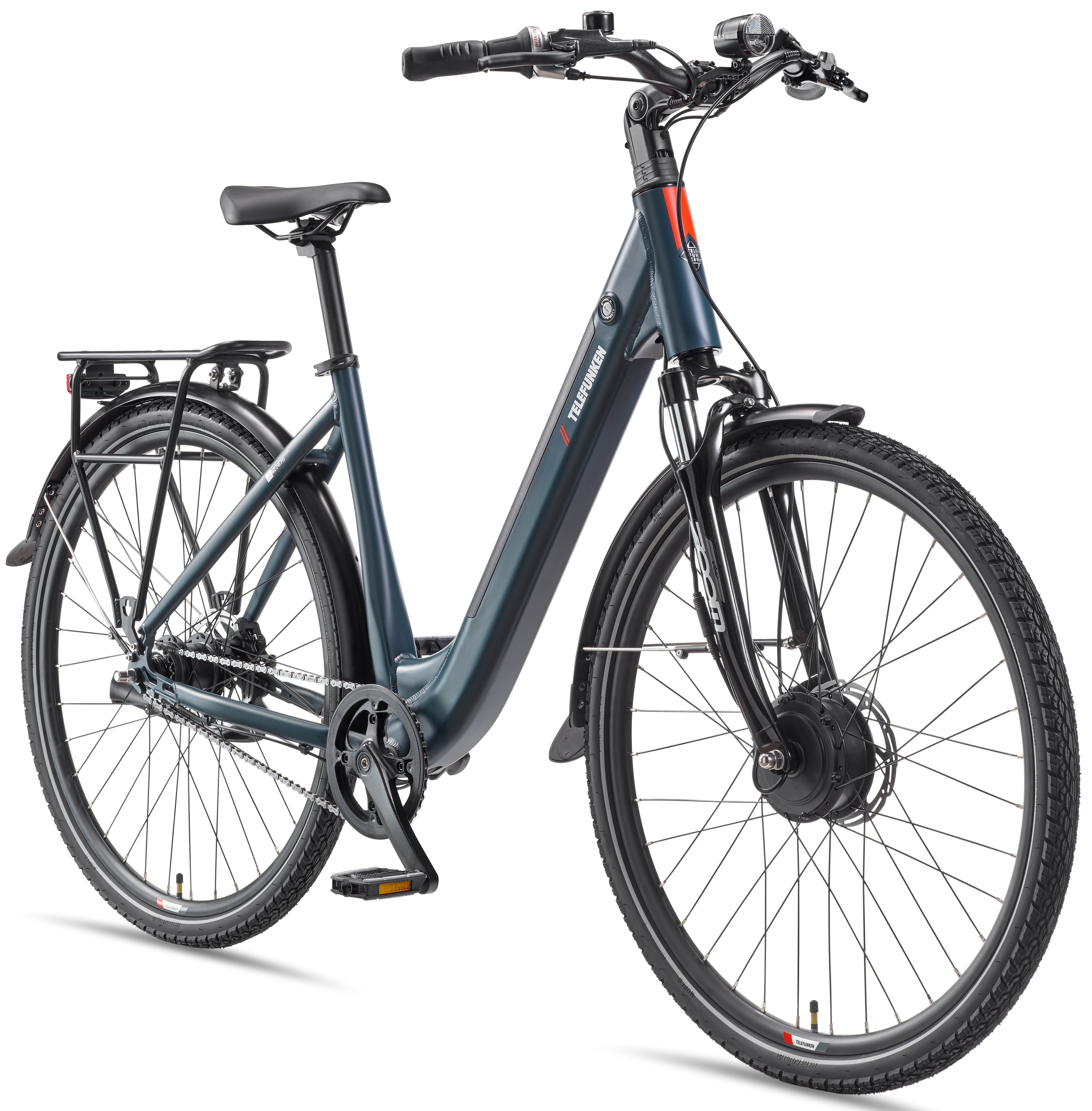 Telefunken "Multitalent RC675" 7 Gang Shimano Nexus Schaltwerk Nabenschaltung Frontmotor 250 W Pedelec, Elektrofahrrad, Damen u. Herren, Scheibenbremsen, 28 Zoll