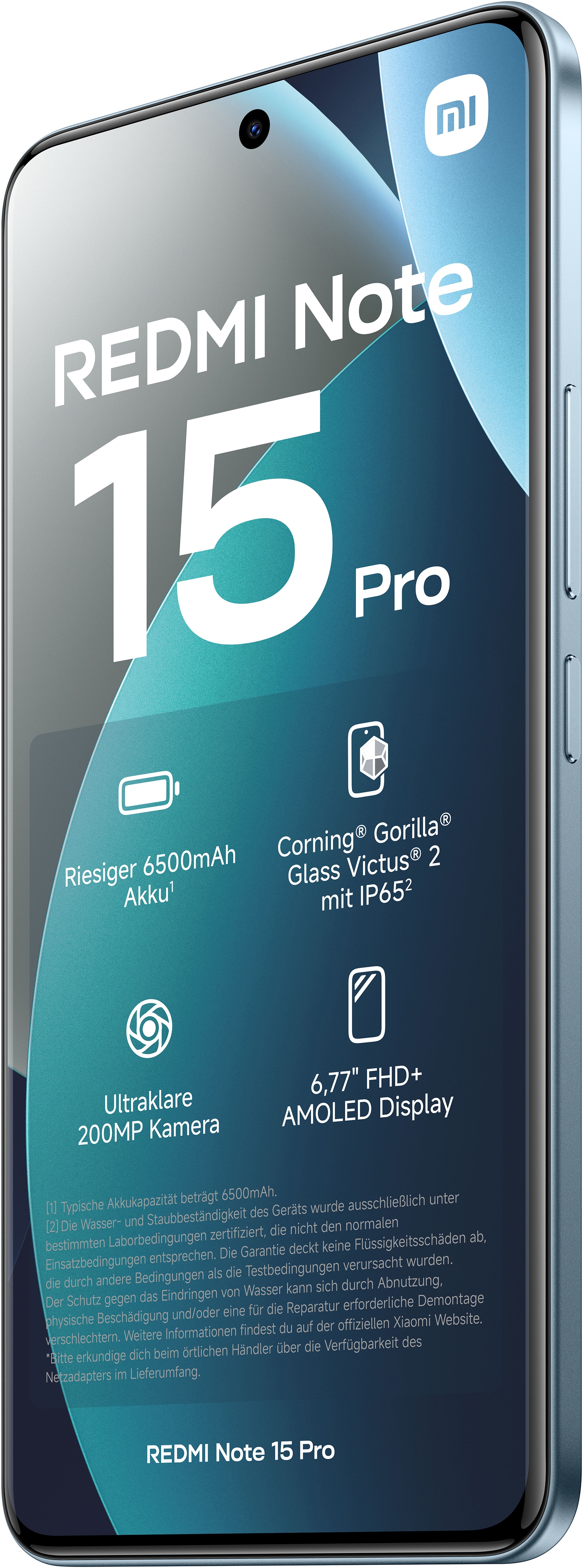 XIAOMI Smartphone "Redmi Note 15 Pro 8+256", Energieeffizienz: B (A-G), glacier blau, 256 GB, Mobiltelefone - Bild 4