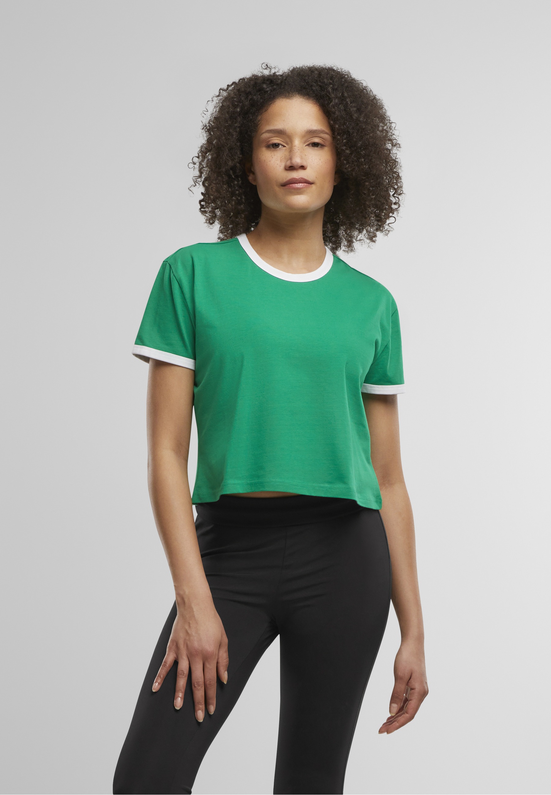 URBAN CLASSICS T-Shirt »Urban Classics Ladies Contrast Retro T-Shirt« 1 Stk.