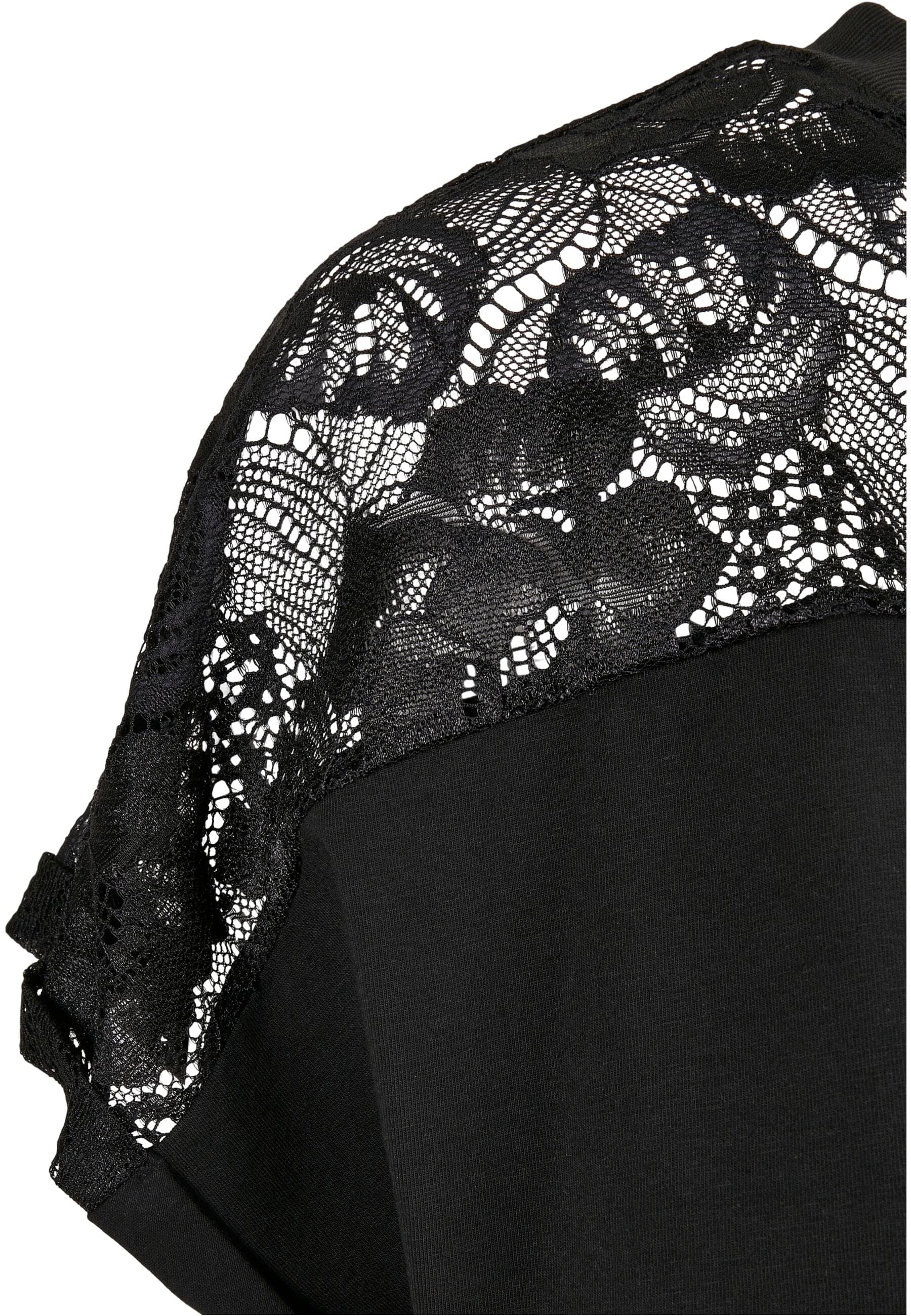 URBAN CLASSICS T-Shirt »Urban Classics Damen Ladies Short Oversized Lace Tee«, (1 tlg.)