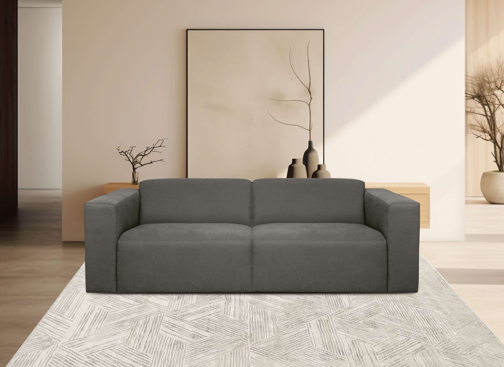 OTTO home 3-Sitzer "Kelani" mit dekorativer Knopfsteppung an den Armlehnen günstig online kaufen