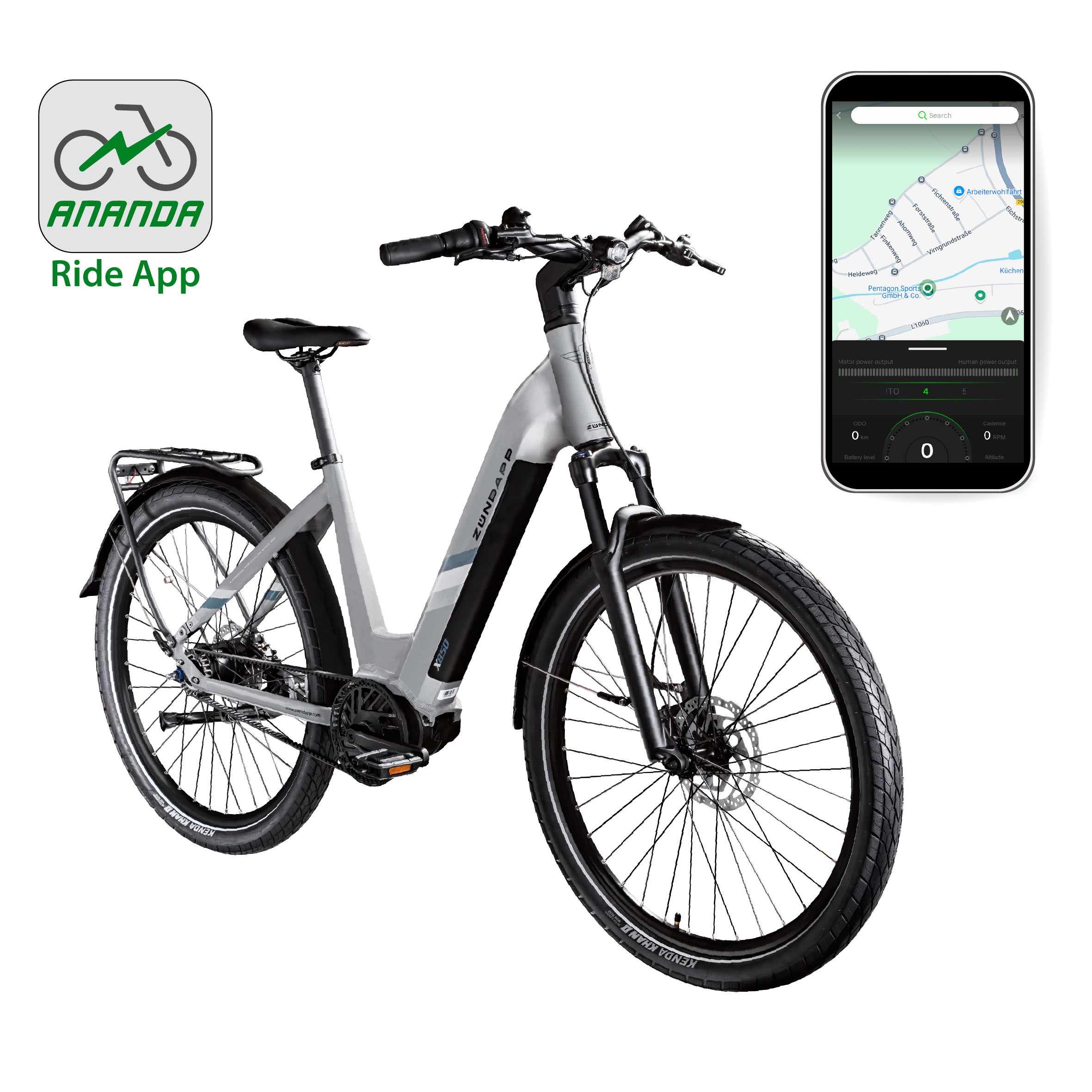 Zündapp E-Bike »X850«, 7 Gang, Mittelmotor 250 W