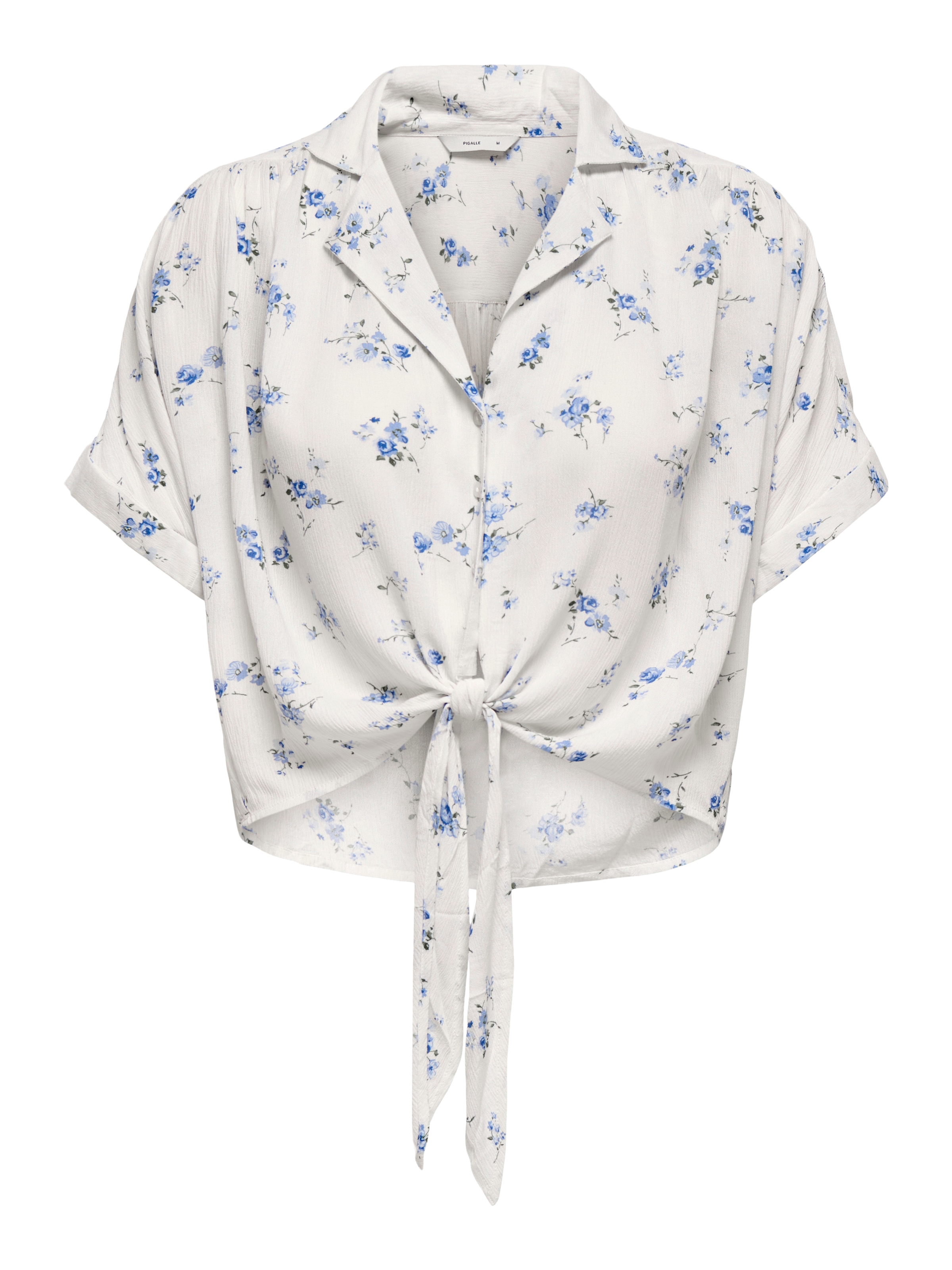 ONLY Kurzarmbluse »ONLPAULA LIFE S/S TIE SHIRT WVN NOOS« Viskose, regular fit
